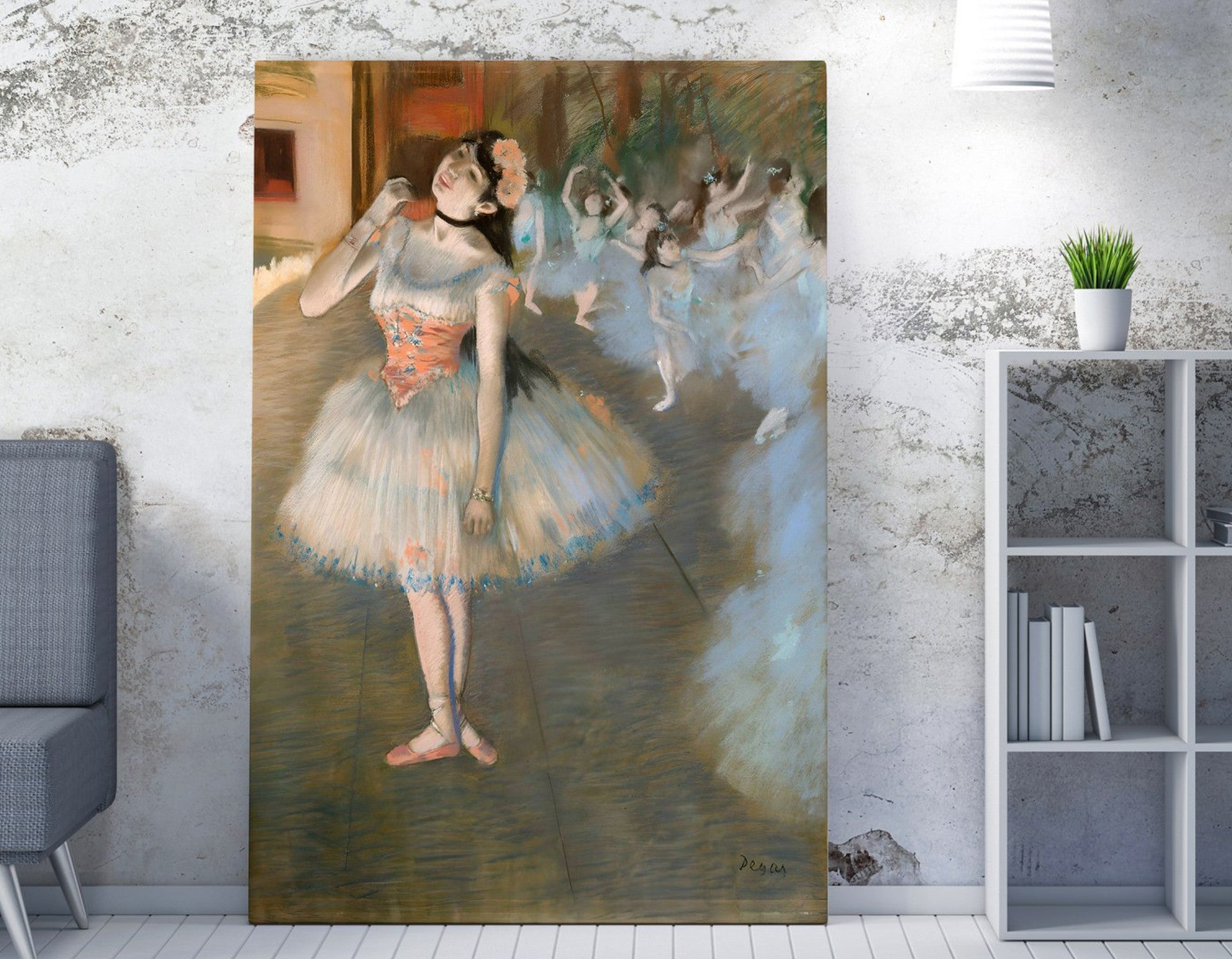 Quadro Decorativo em Tela WY303 Multicolor 50x70cm - Impressão Digital Premium com Moldura em Madeira