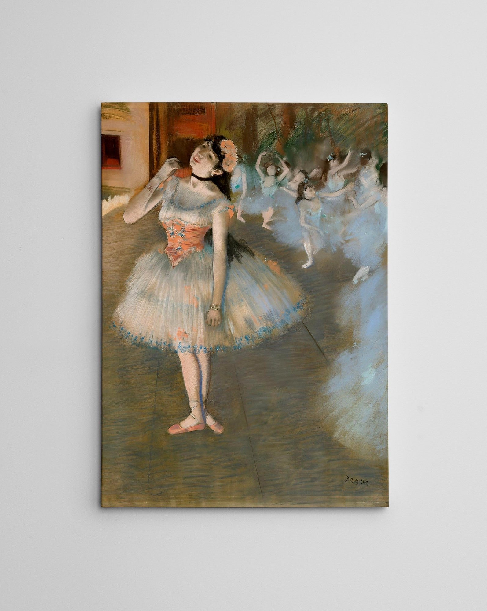 Quadro Decorativo em Tela WY303 Multicolor 50x70cm - Impressão Digital Premium com Moldura em Madeira