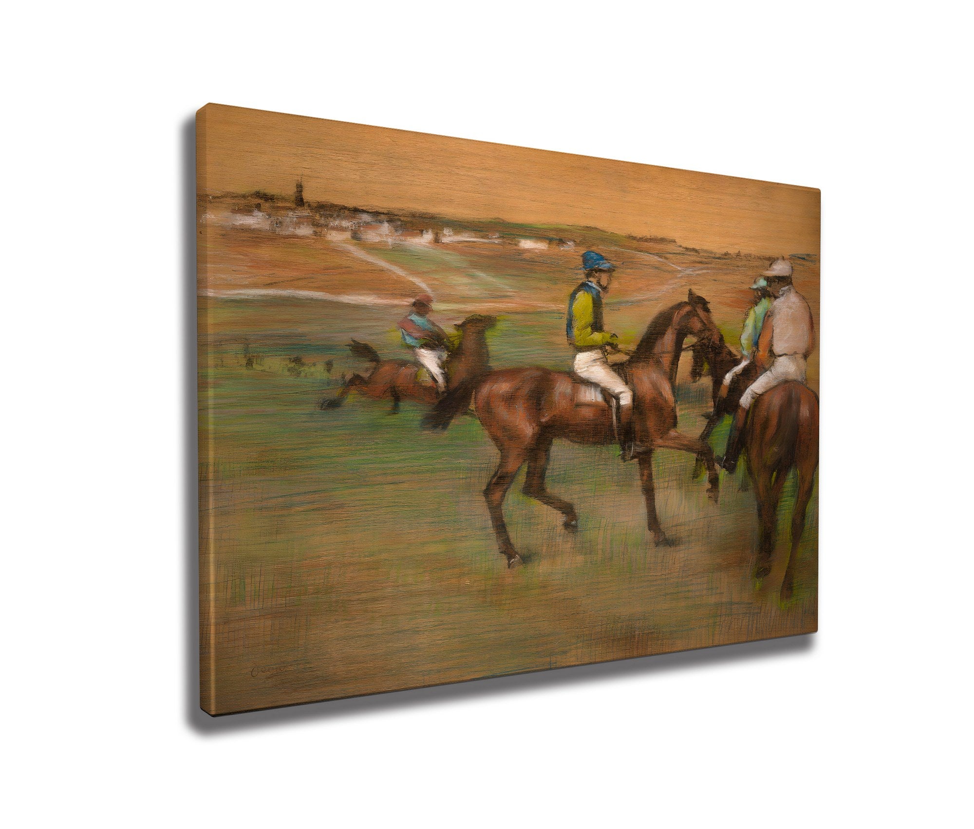 Quadro Decorativo em Tela WY304 Multicolor 50x70cm - Impressão Digital Premium com Moldura em Madeira