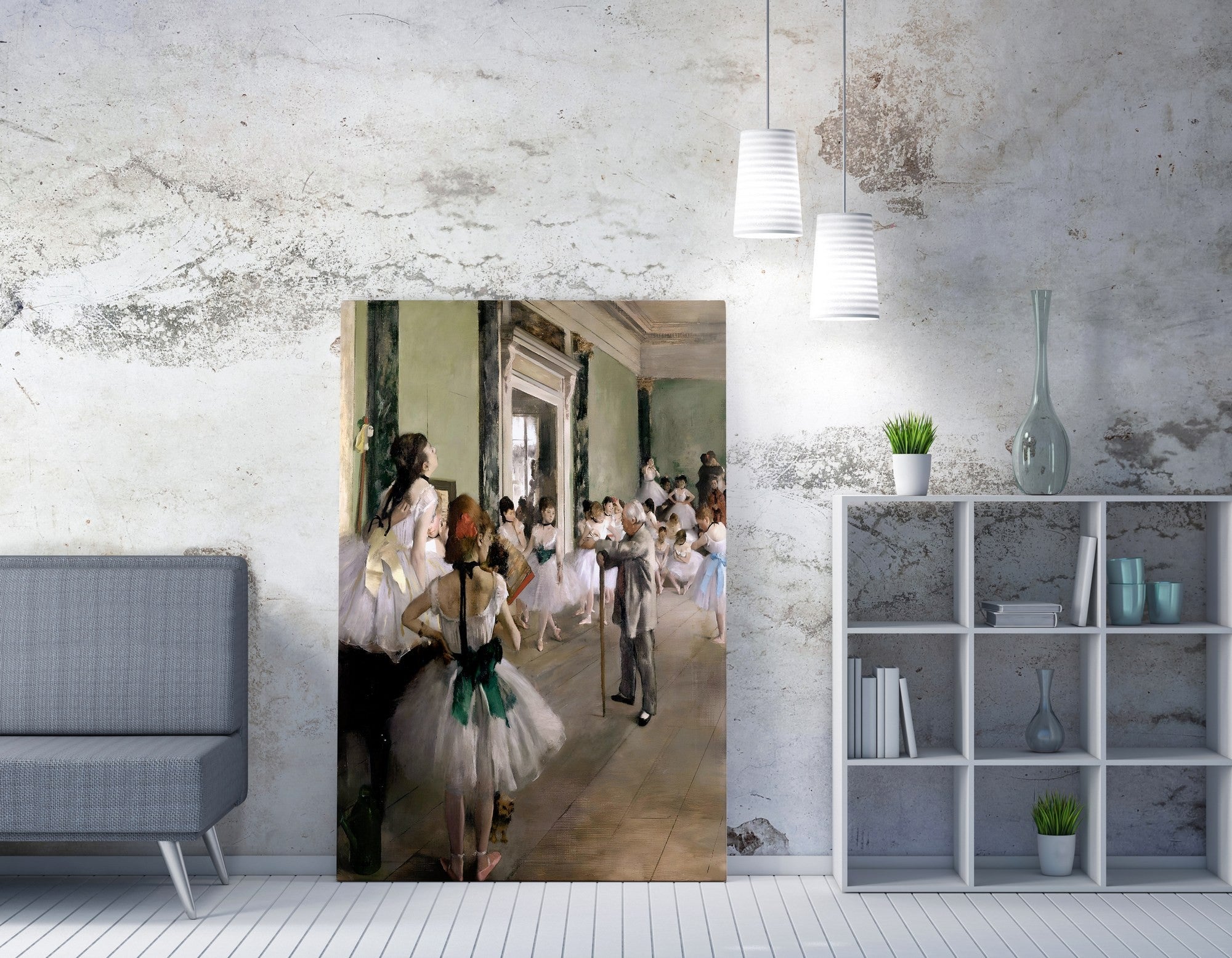 Quadro Decorativo em Tela WY305 Multicolor 50x70cm - Impressão Digital Premium com Moldura em Madeira