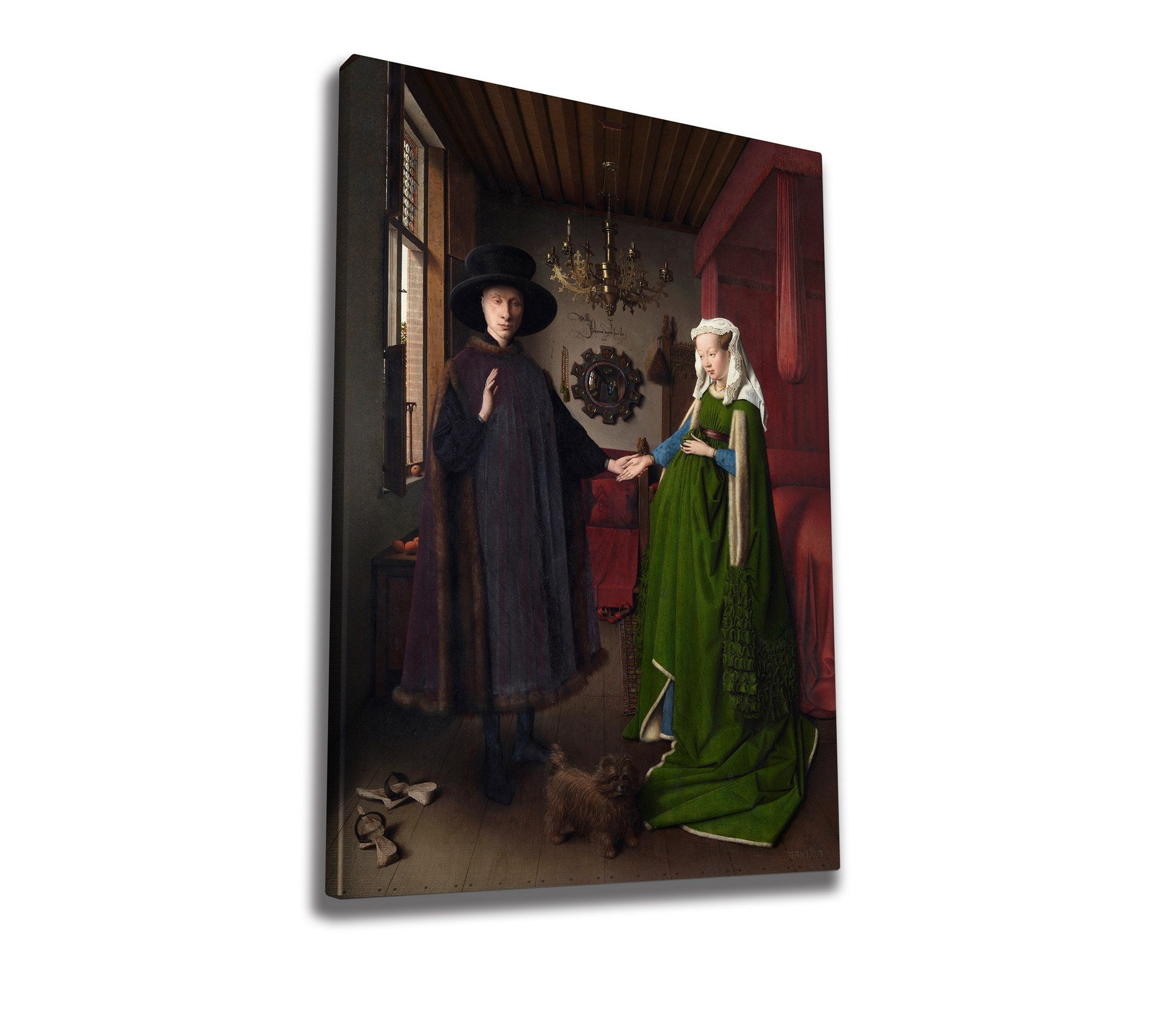 Quadro Decorativo em Tela WY312 Multicolor 50x70cm - Impressão Digital Premium com Moldura em Madeira