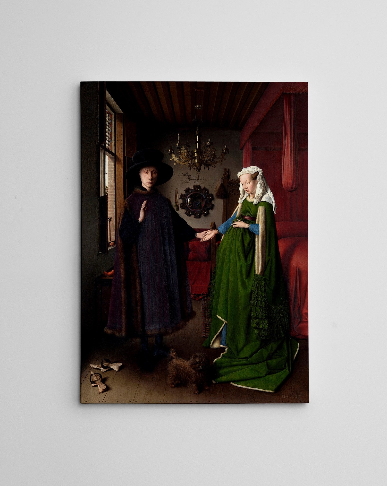 Quadro Decorativo em Tela WY312 Multicolor 50x70cm - Impressão Digital Premium com Moldura em Madeira