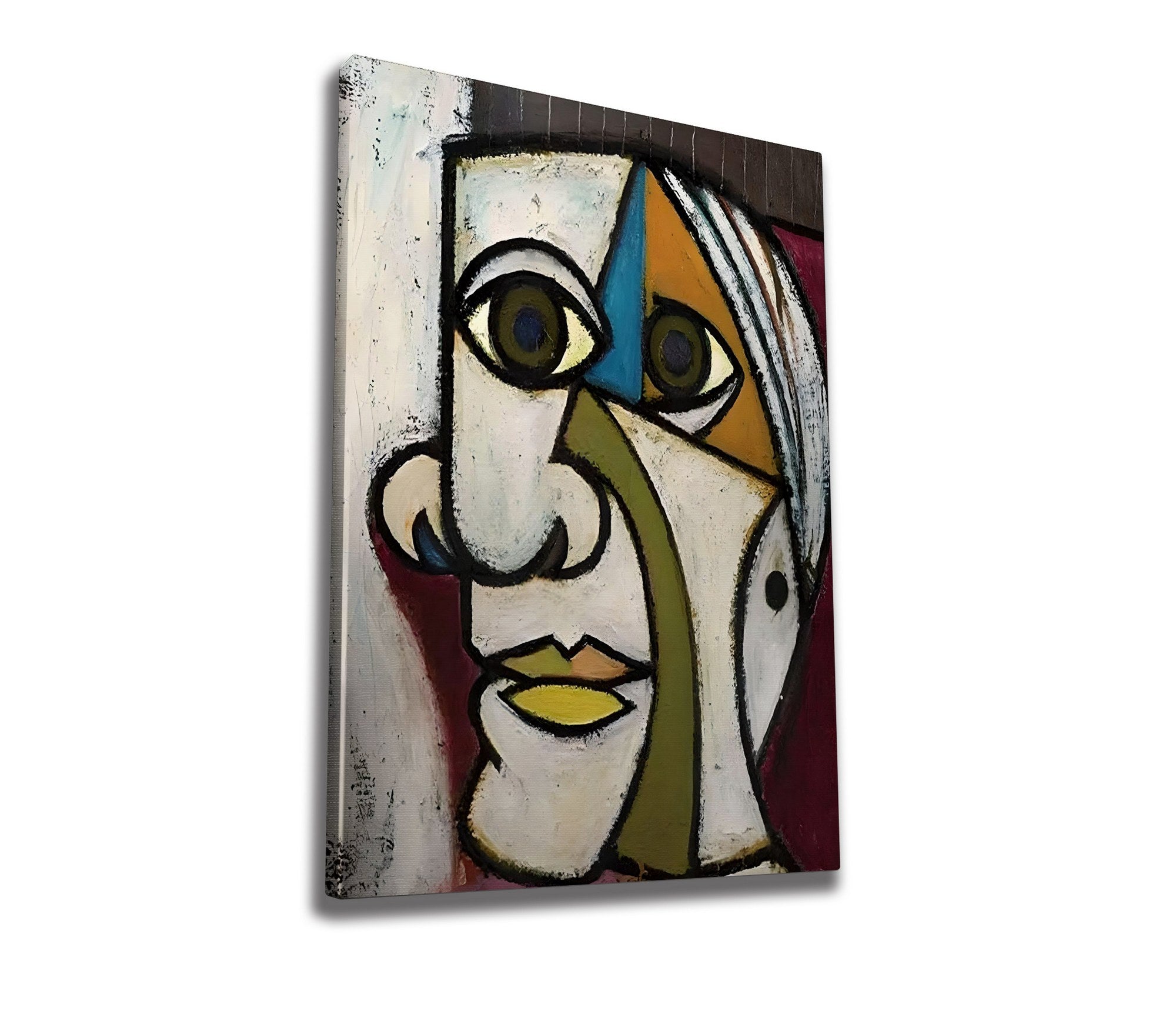 Quadro Decorativo em Tela WY317 Multicolor 50x70cm - Impressão Digital Premium com Moldura em Madeira