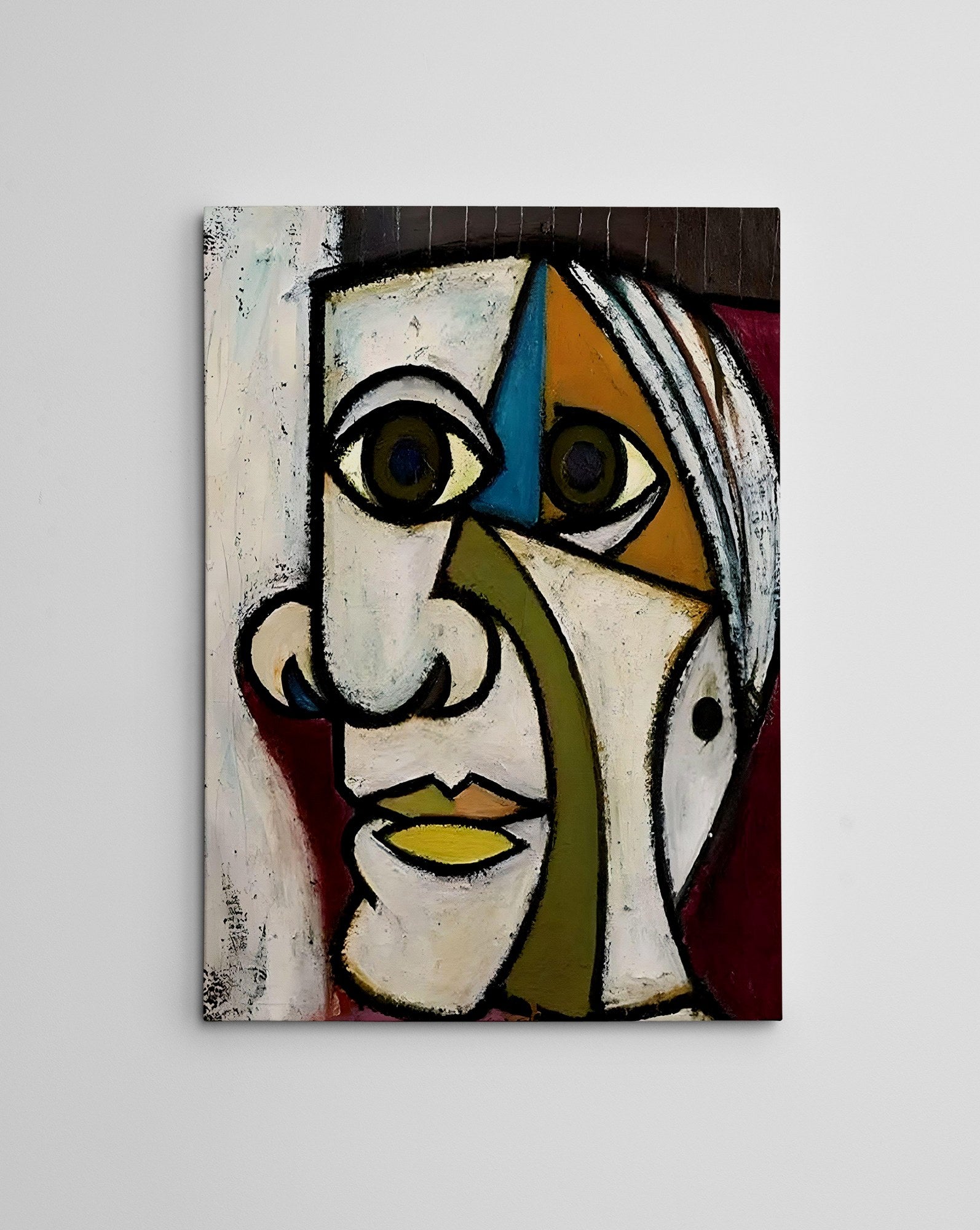 Quadro Decorativo em Tela WY317 Multicolor 50x70cm - Impressão Digital Premium com Moldura em Madeira