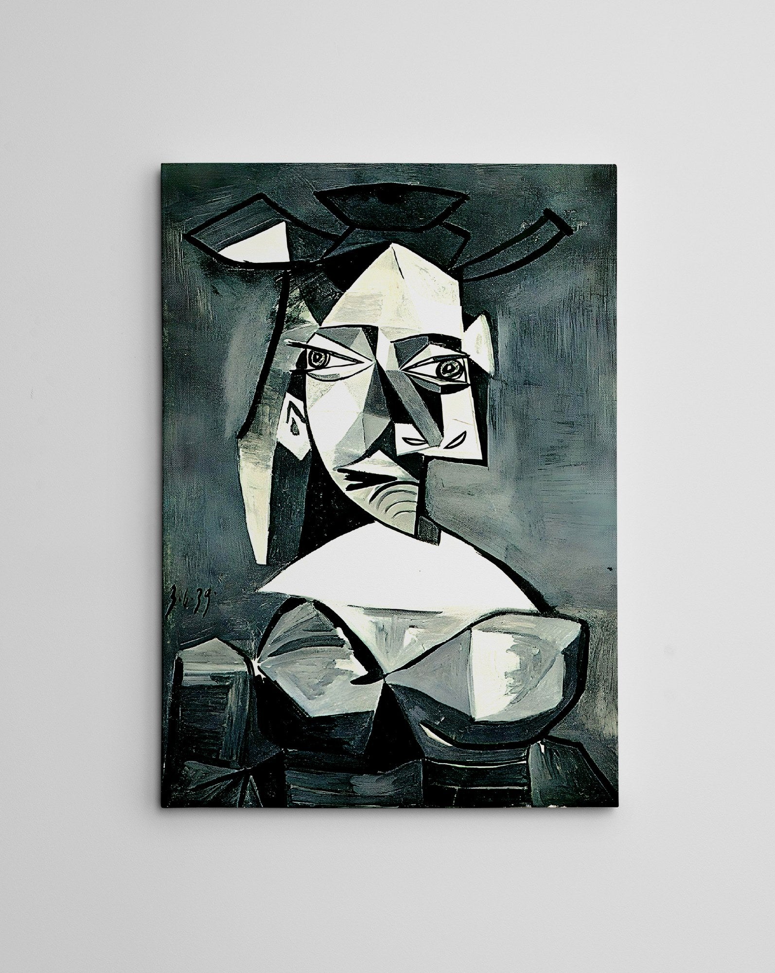 Quadro Decorativo em Tela WY319 Multicolor 50x70cm - Impressão Digital Premium com Moldura em Madeira