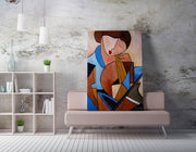 Quadro Decorativo em Tela WY329 Multicolor 50x70cm - Impressão Digital Premium com Moldura em Madeira