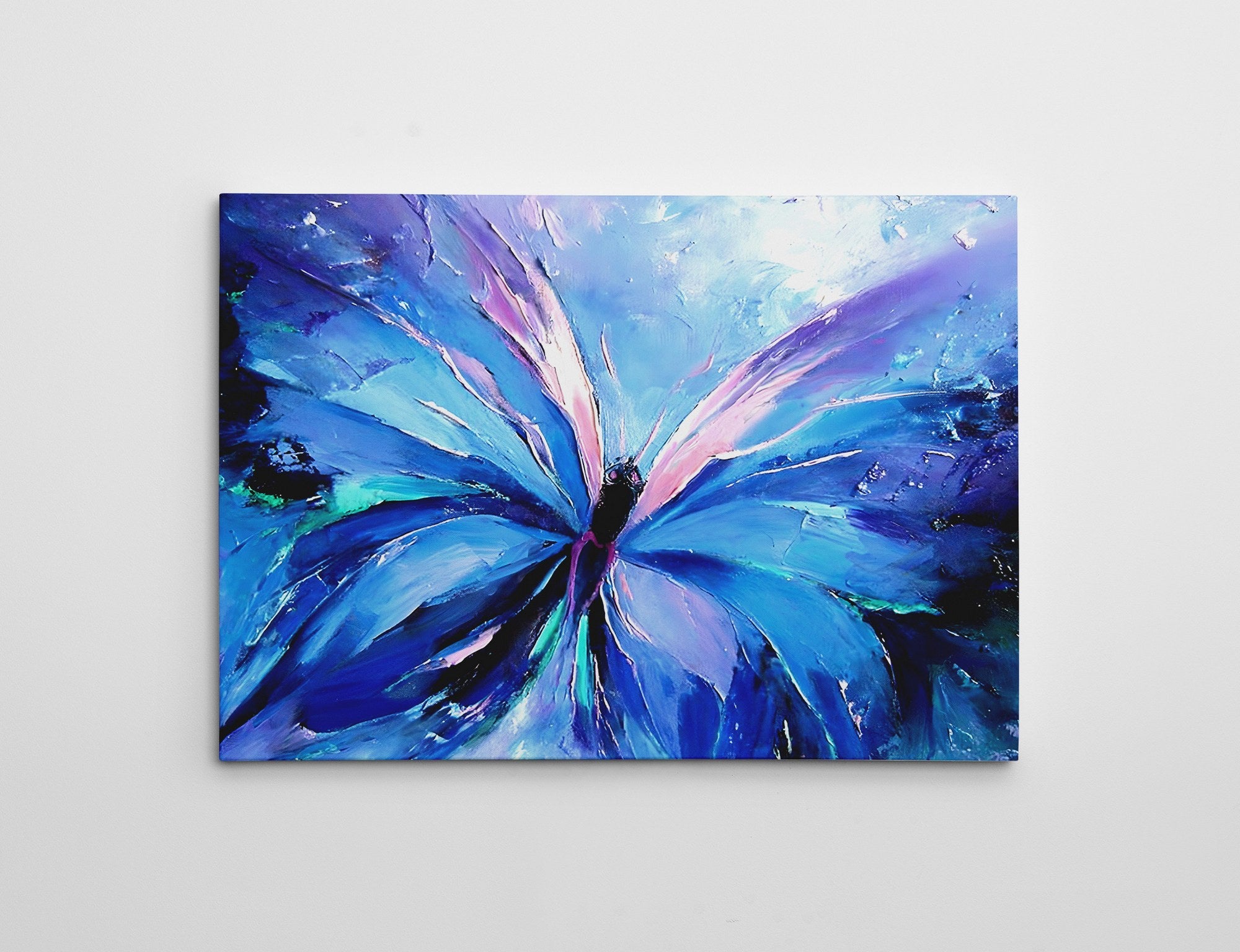 Quadro Decorativo em Tela WY339 Multicolor 50x70cm - Impressão Digital com Moldura de Madeira