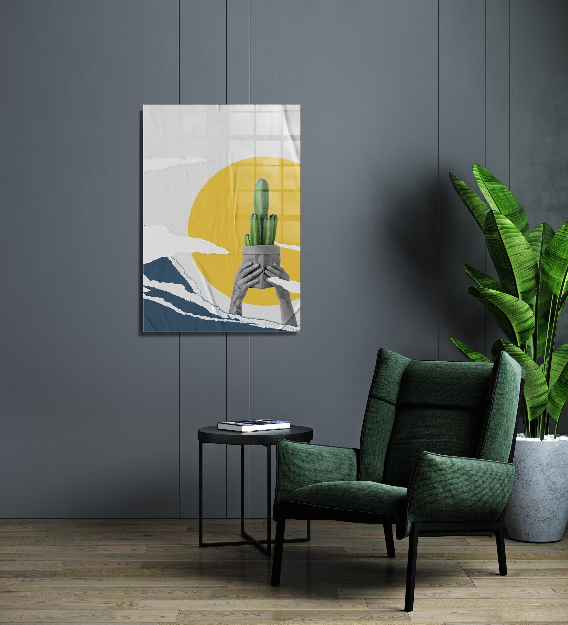 Quadro Decorativo em Vidro Temperado Multicolor 45x65cm - Arte Moderna para Transformar o Seu Espaço