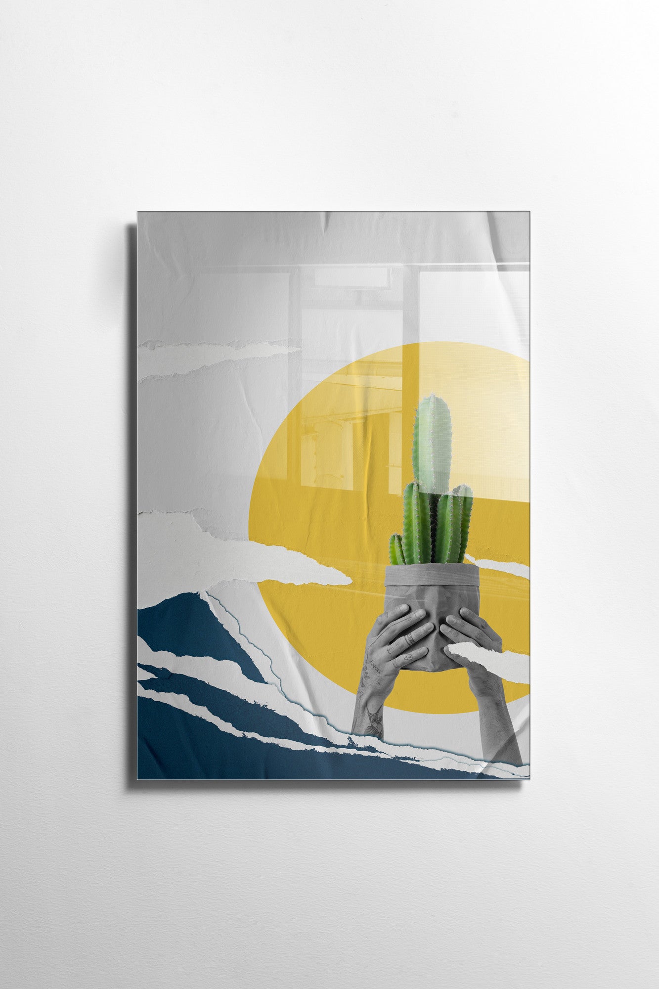 Quadro Decorativo em Vidro Temperado Multicolor 45x65cm - Arte Moderna para Transformar o Seu Espaço