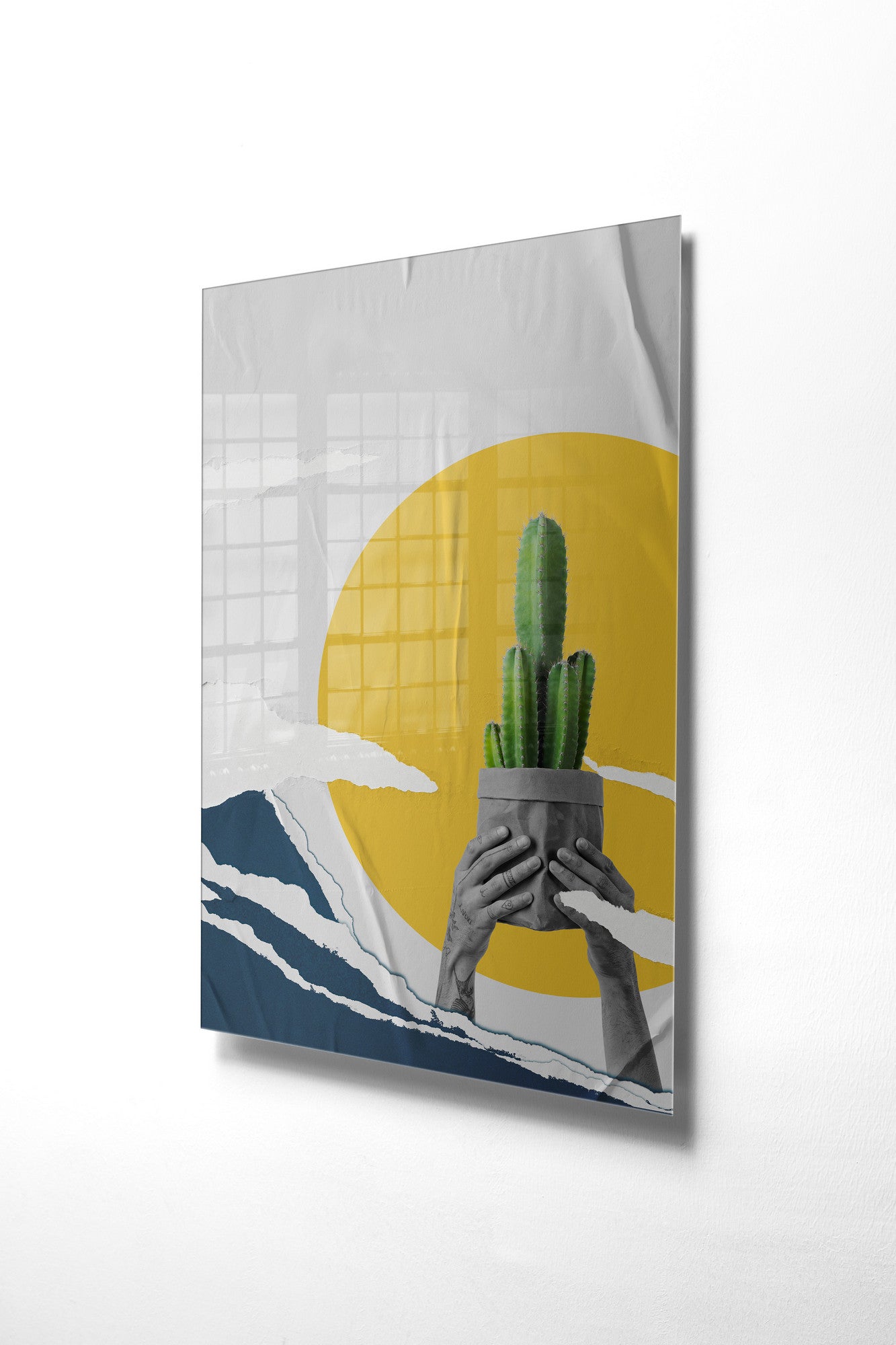 Quadro Decorativo em Vidro Temperado Multicolor 45x65cm - Arte Moderna para Transformar o Seu Espaço