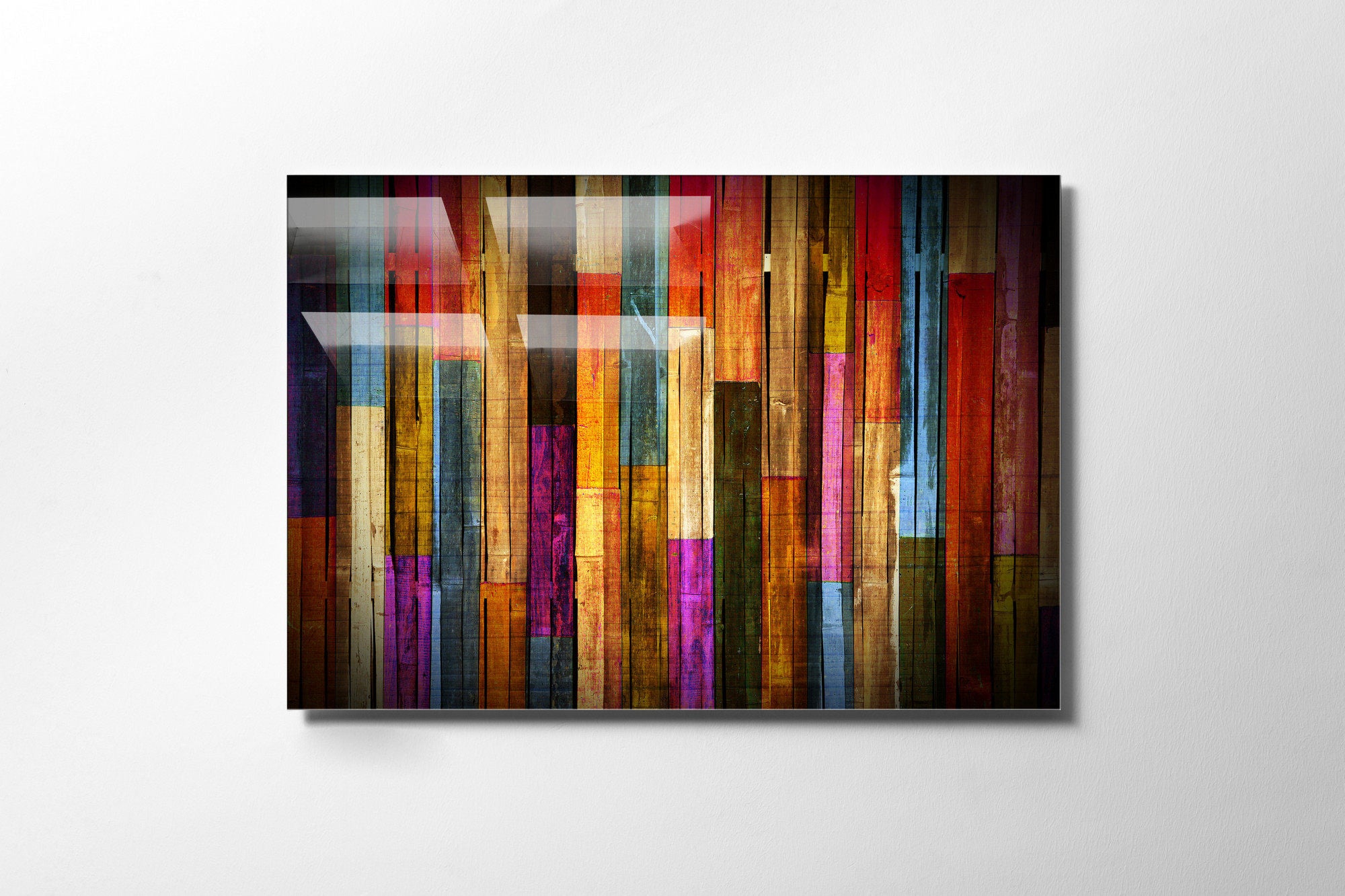 Pintura elegante em vidro temperado, 50 x 70 cm, 100% vidro temperado (4 mm) | Arte de parede deslumbrante para decoração de casa | Perfeita para sala de estar e escritório