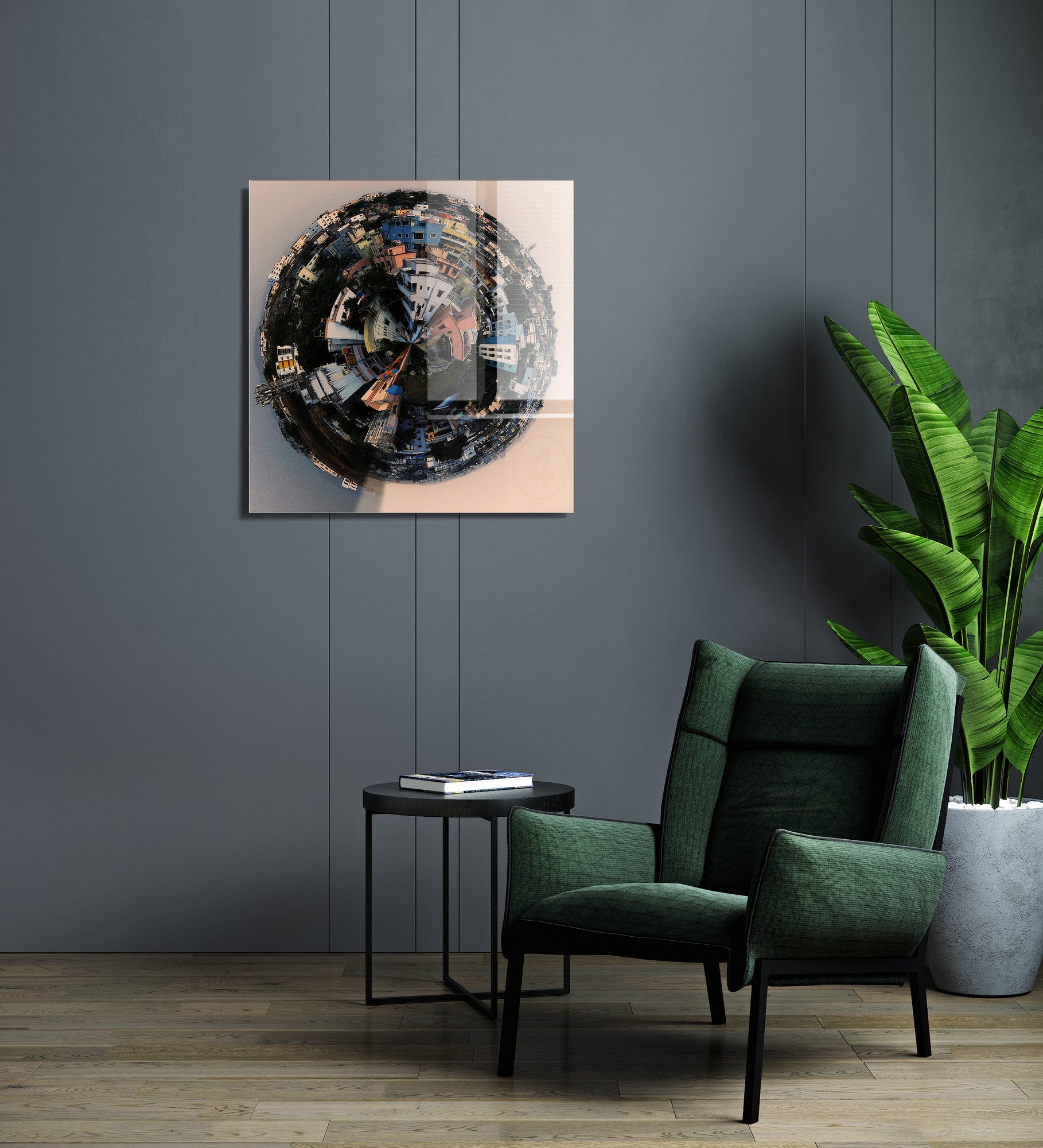 Quadro Decorativo em Vidro Temperado Multicolor 60x60cm - Arte Moderna para Transformar o Seu Espaço