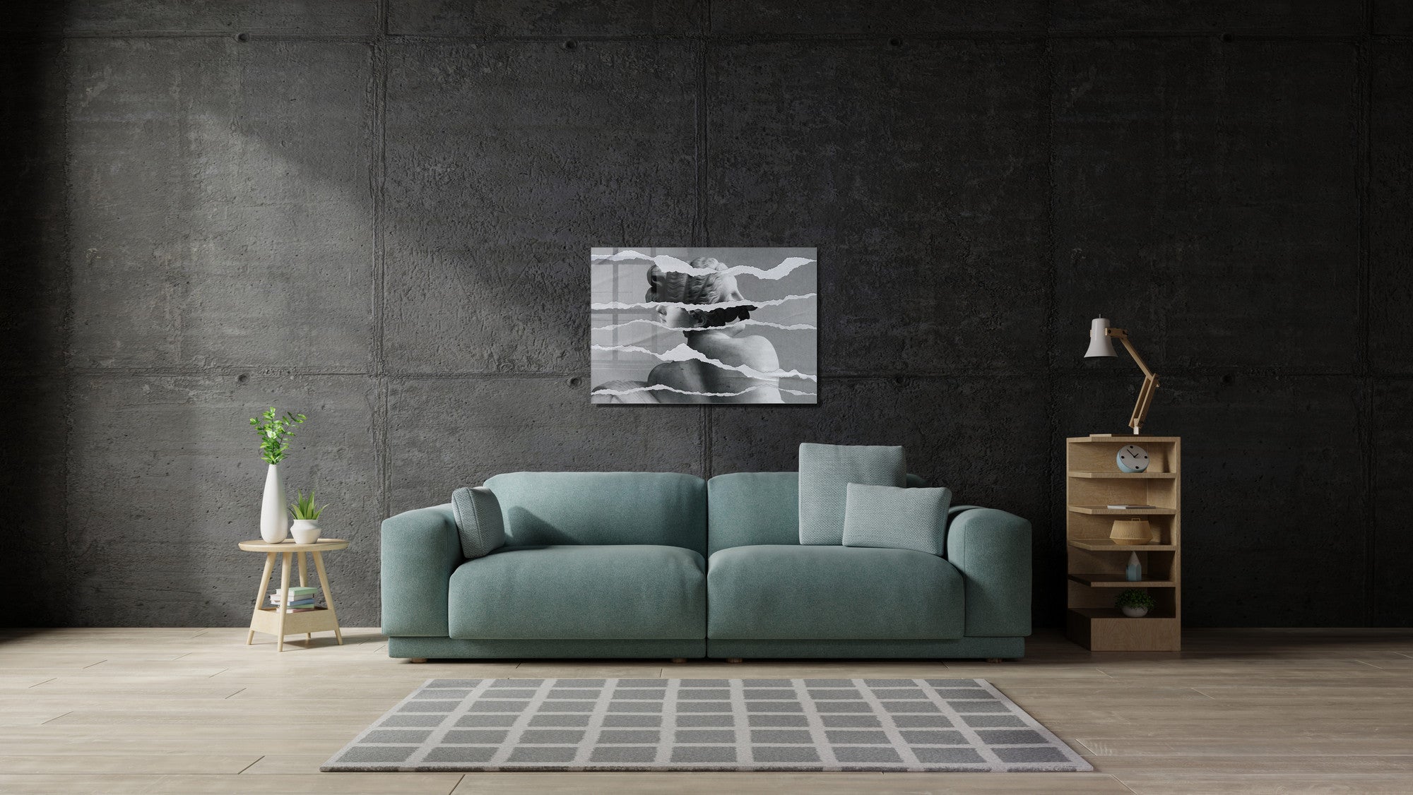 Quadro Decorativo em Vidro Temperado Multicolor 50x70cm - Arte Moderna para Transformar o Seu Espaço