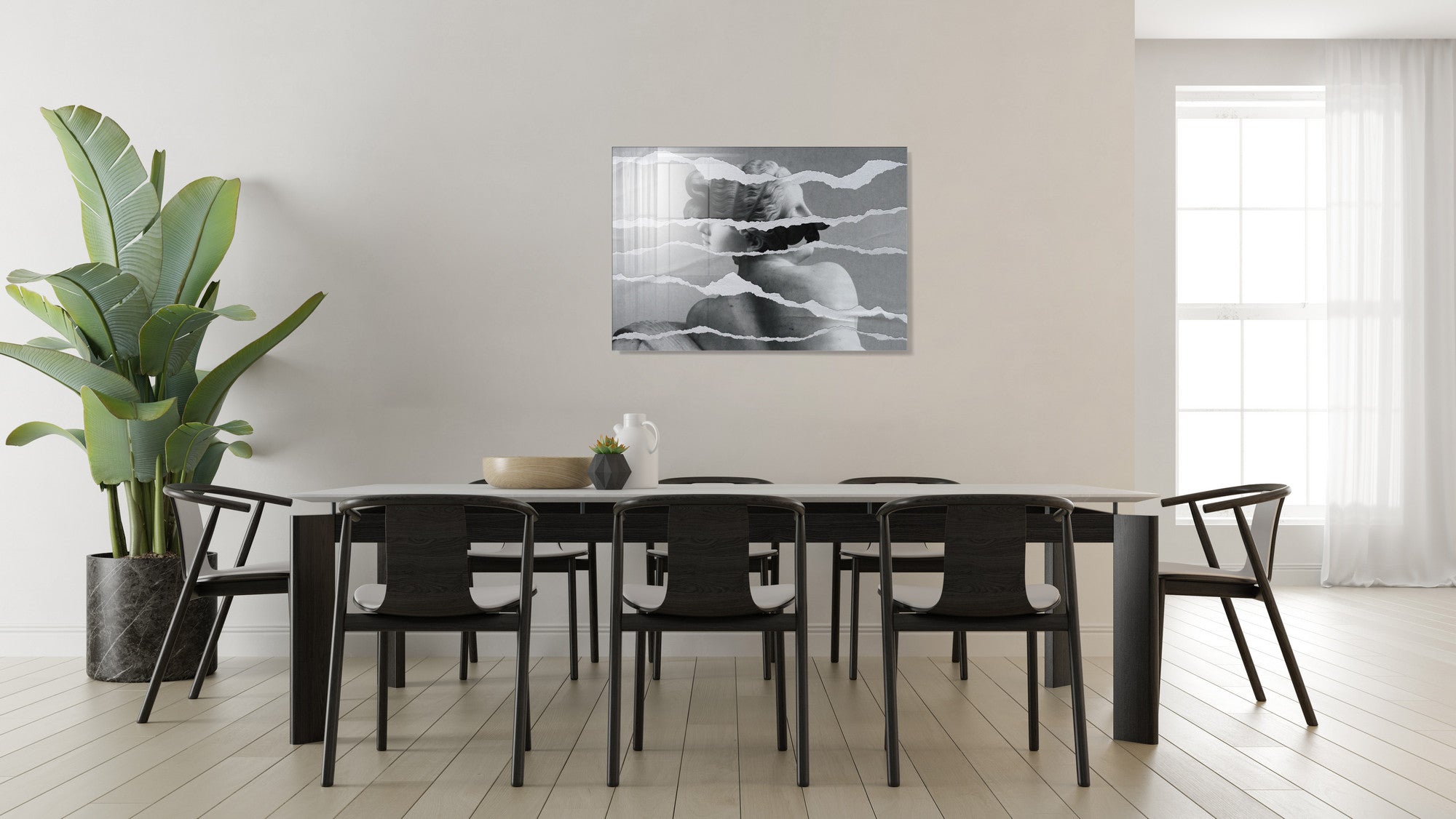 Quadro Decorativo em Vidro Temperado Multicolor 30x45cm - Arte Moderna para Decoração de Interiores