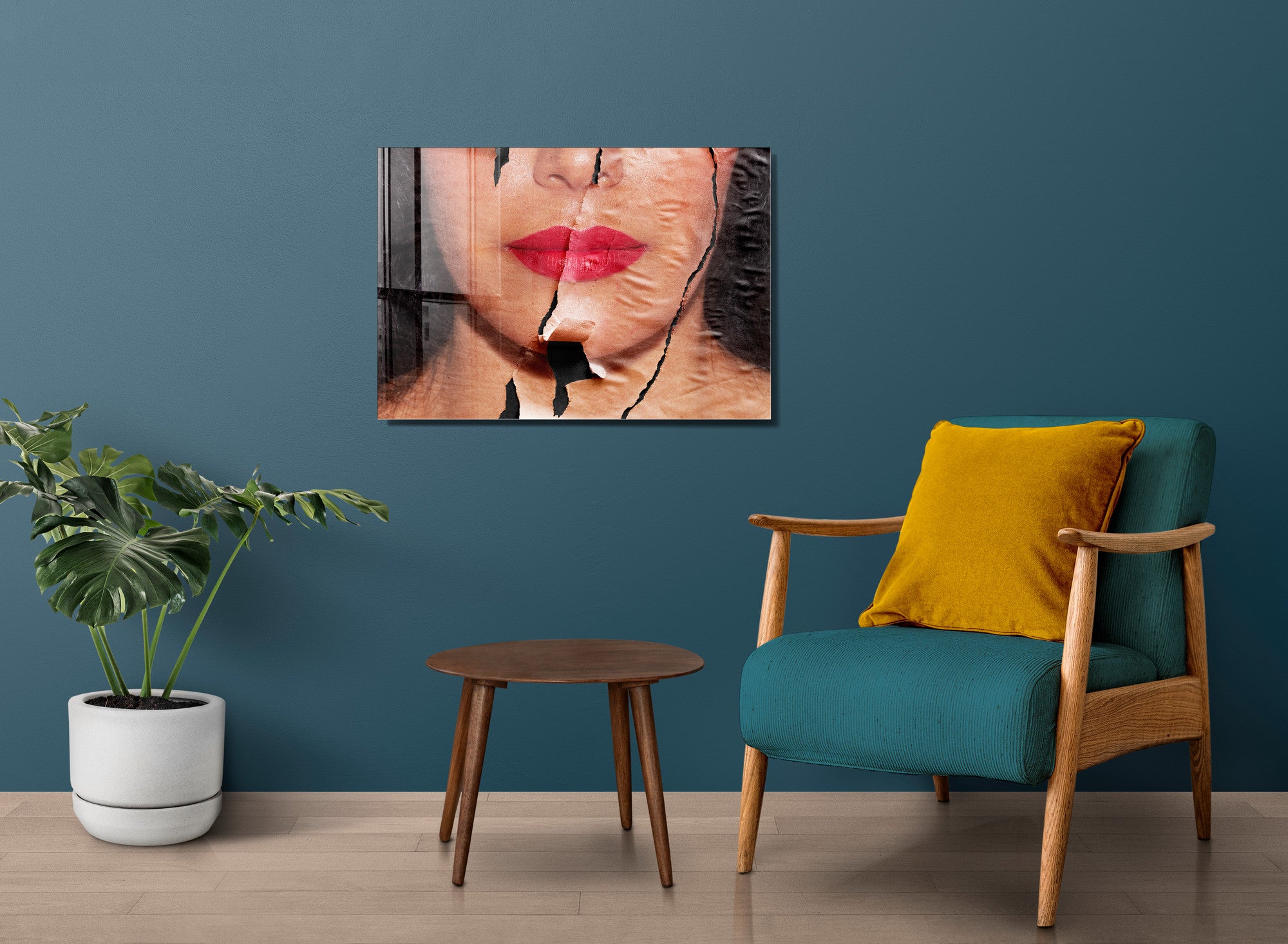 Quadro Decorativo em Vidro Temperado Multicolor 45x65cm - Arte Moderna para Transformar o Seu Espaço