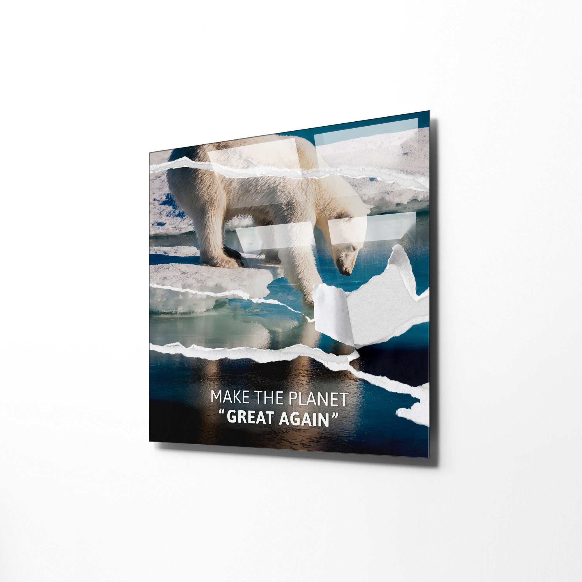 Quadro Decorativo em Vidro Temperado Multicolor 60x60cm - Arte Moderna para Transformar o Seu Espaço