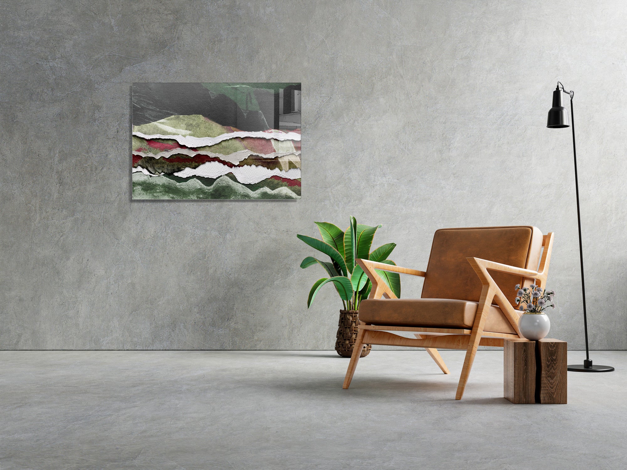 Quadro Decorativo em Vidro Temperado Multicolor 30x45cm - Arte Moderna para Decoração de Interiores