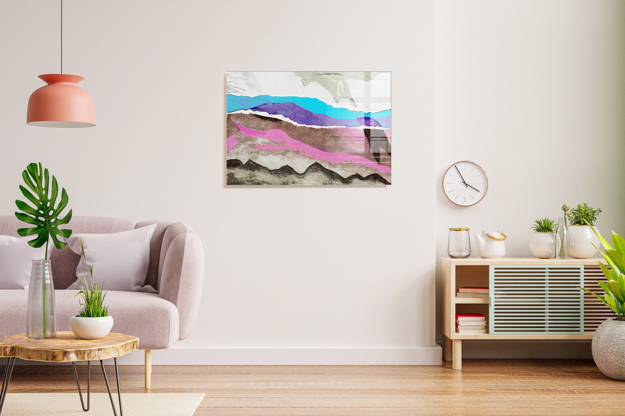 Quadro Decorativo em Vidro Temperado Multicolor 50x70cm - Arte Moderna para Transformar o Seu Espaço