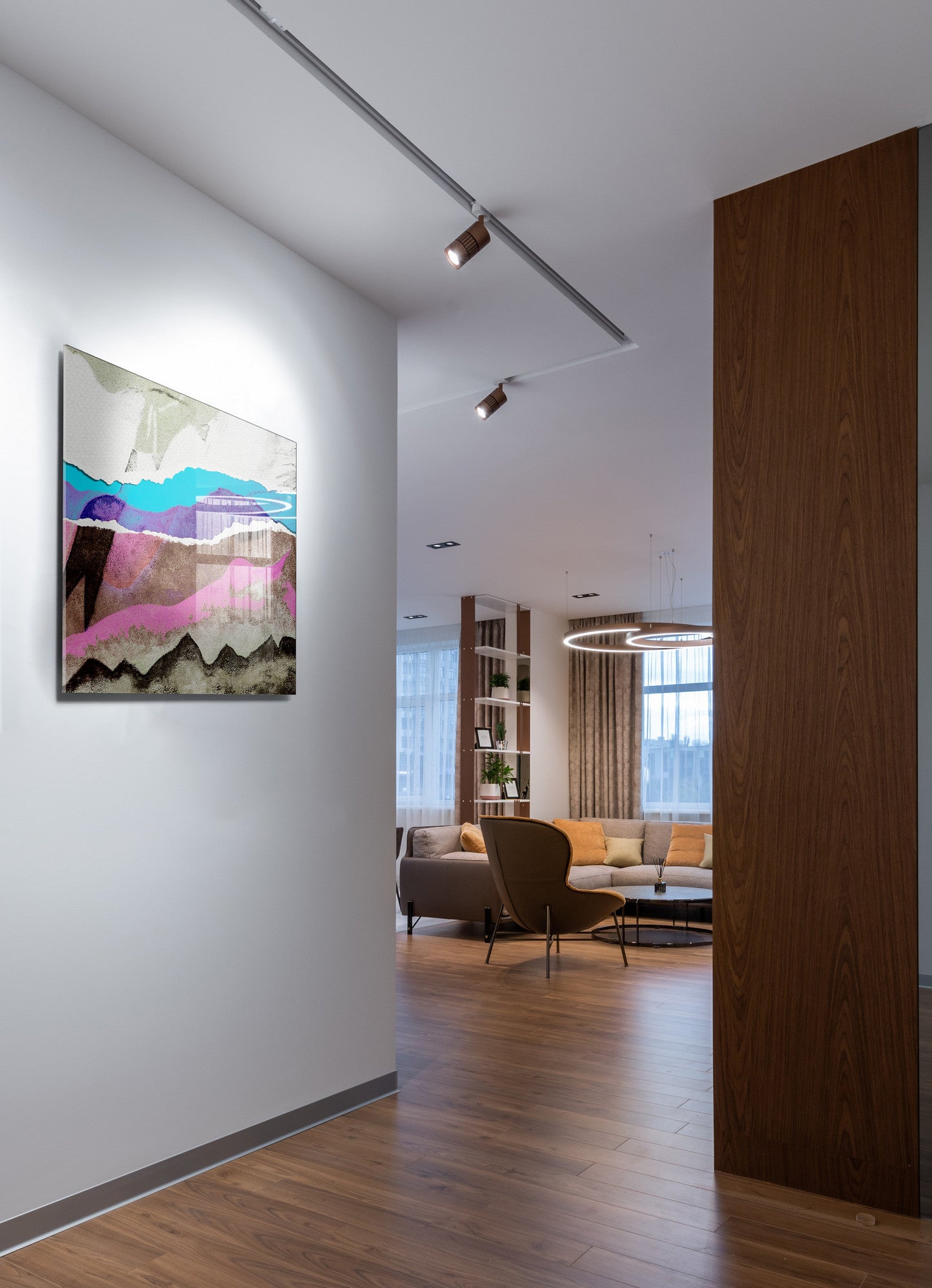 Quadro Decorativo em Vidro Temperado Multicolor 45x65cm - Arte Moderna para Transformar o Seu Espaço