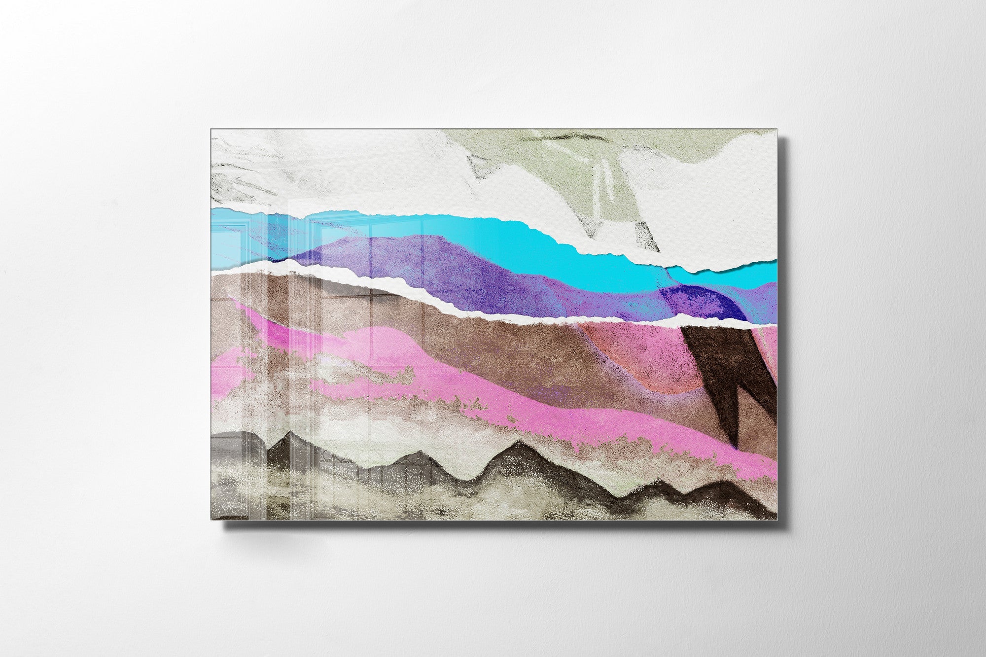 Quadro Decorativo em Vidro Temperado Multicolor 45x65cm - Arte Moderna para Transformar o Seu Espaço