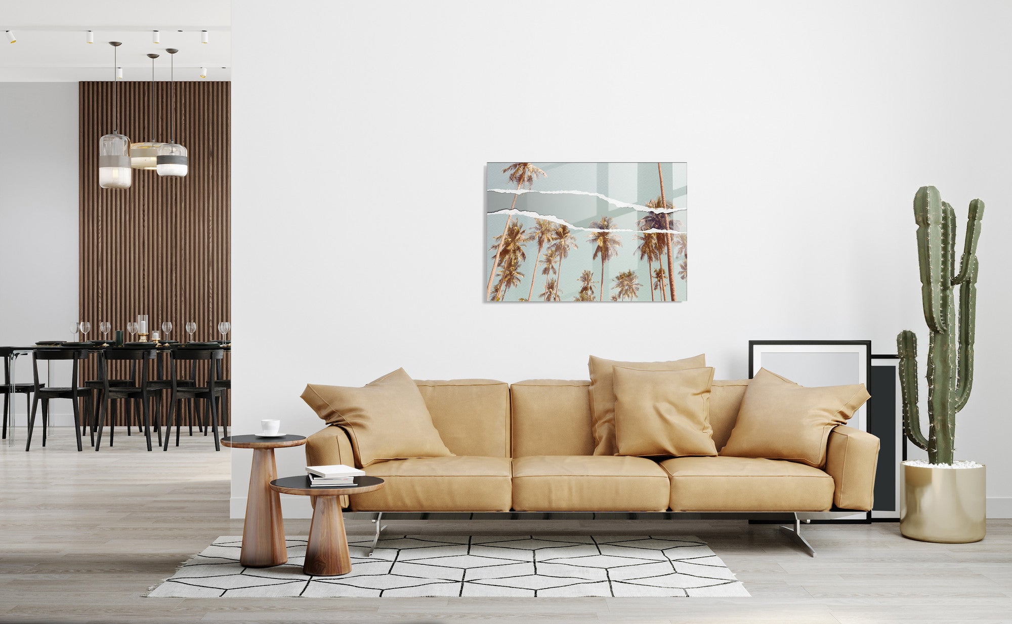 Quadro Decorativo em Vidro Temperado Multicolor 70x100cm - Arte Moderna para Transformar o Seu Espaço