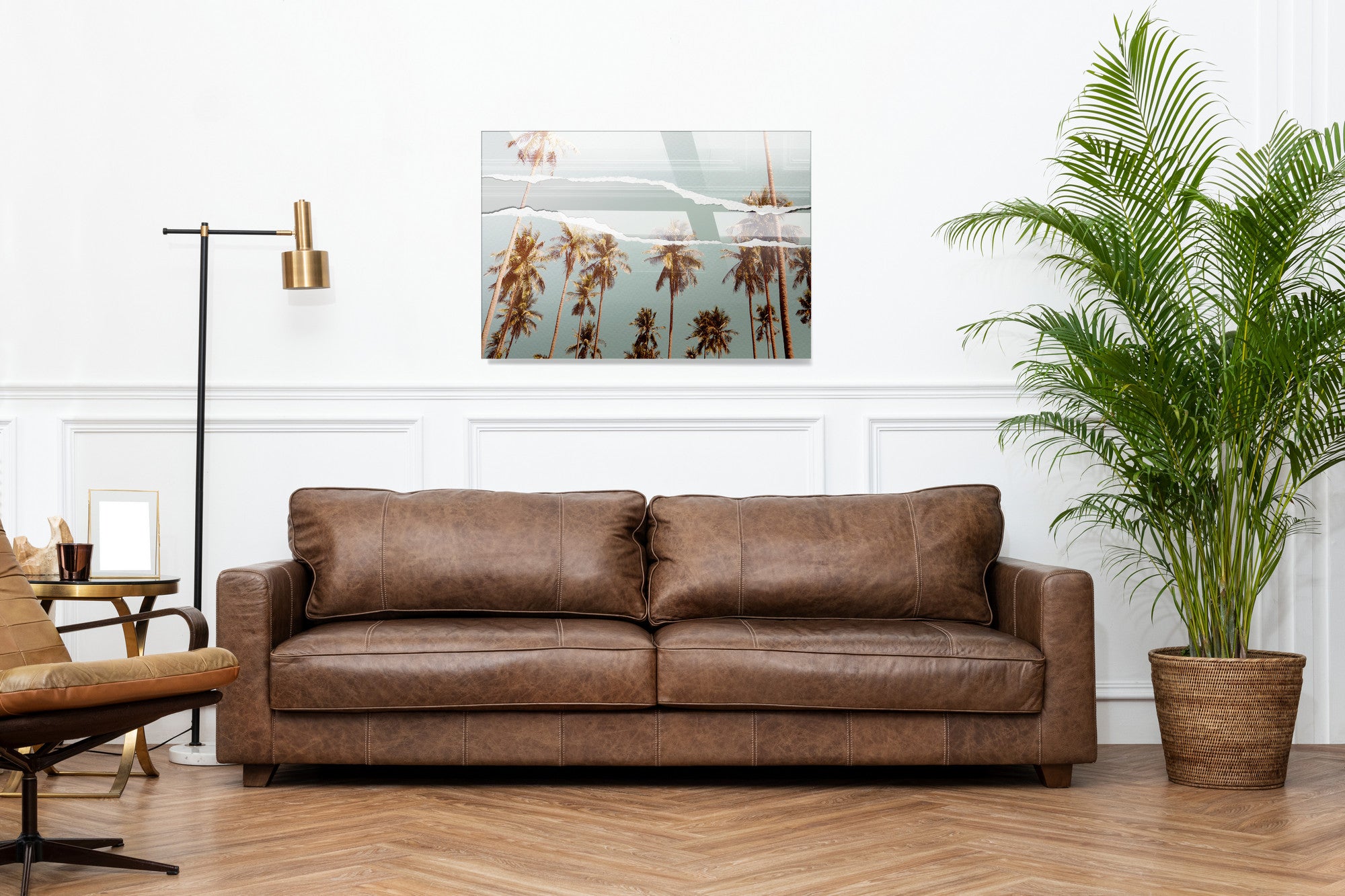 Quadro Decorativo em Vidro Temperado Multicolor 30x45cm - Arte Moderna para Decoração de Interiores