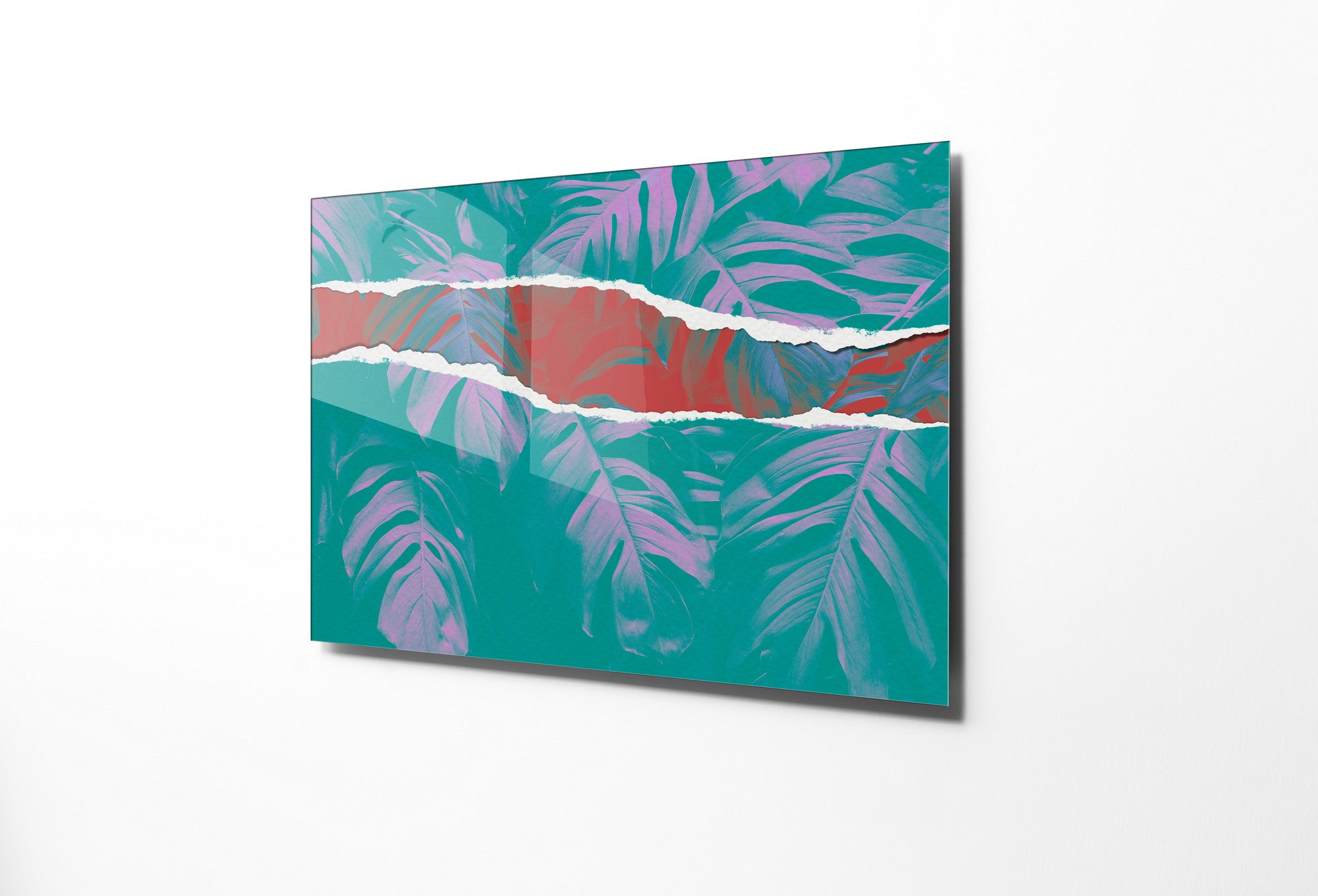 Quadro Decorativo em Vidro Temperado Multicolor 30x45cm - Arte Moderna para Decoração de Interiores