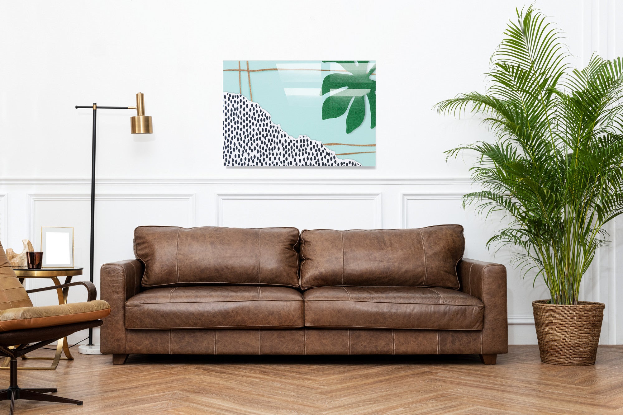 Quadro Decorativo em Vidro Temperado Multicolor 30x45cm - Arte Moderna para Decoração de Interiores