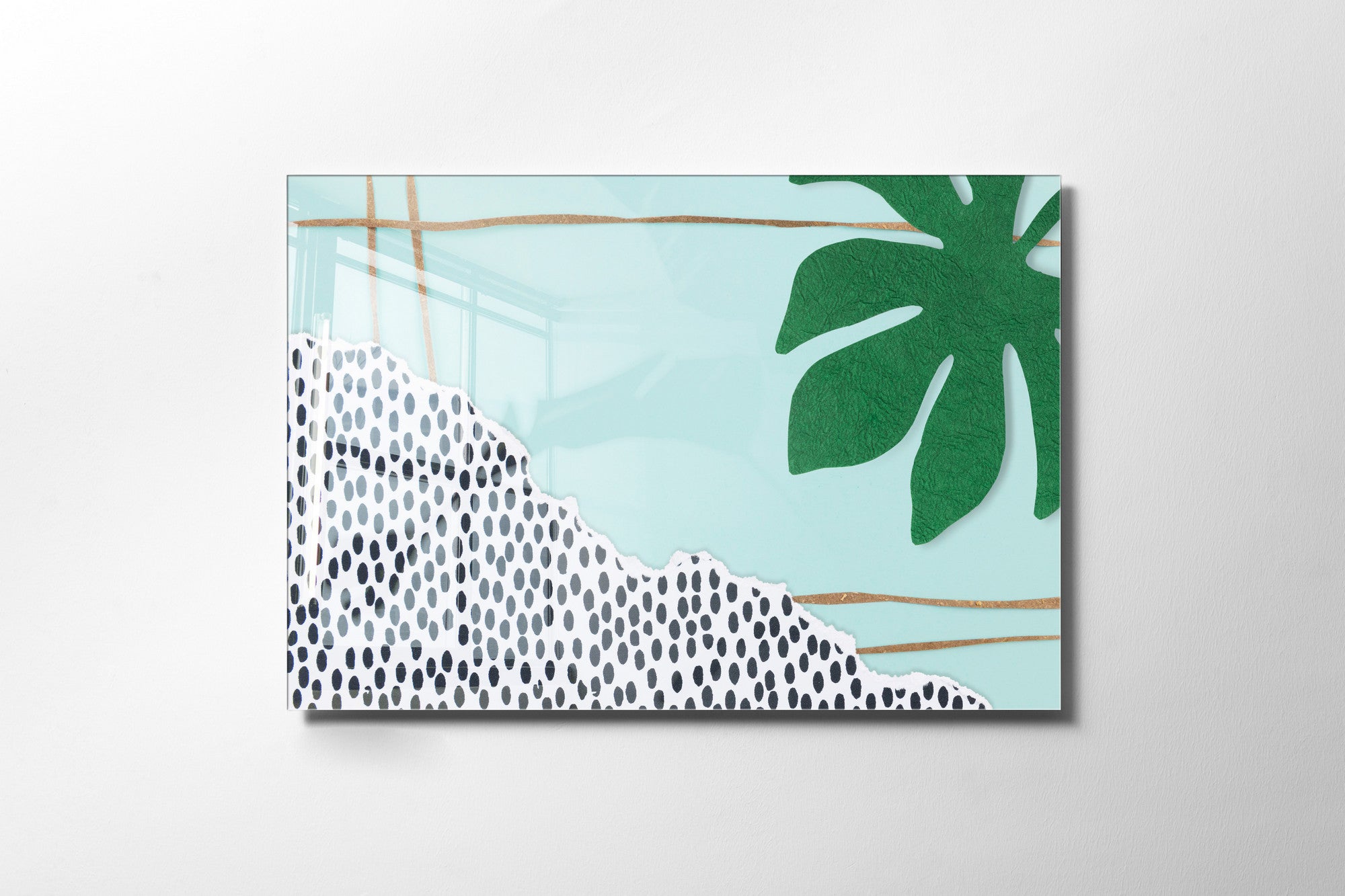 Quadro Decorativo em Vidro Temperado Multicolor 30x45cm - Arte Moderna para Decoração de Interiores