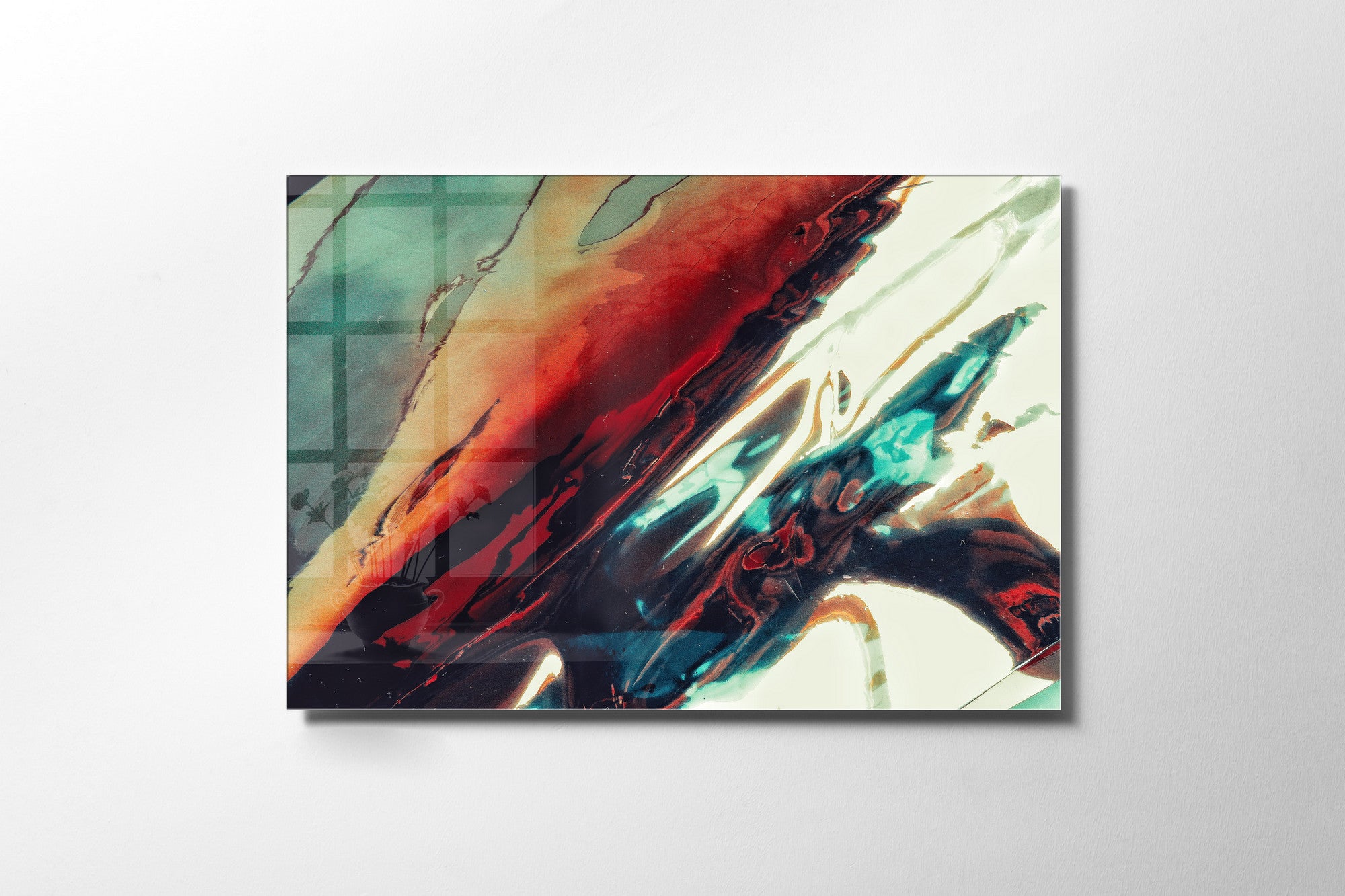 Quadro Decorativo em Vidro Temperado Multicolor 70x100cm - Arte Moderna para Transformar o Seu Espaço