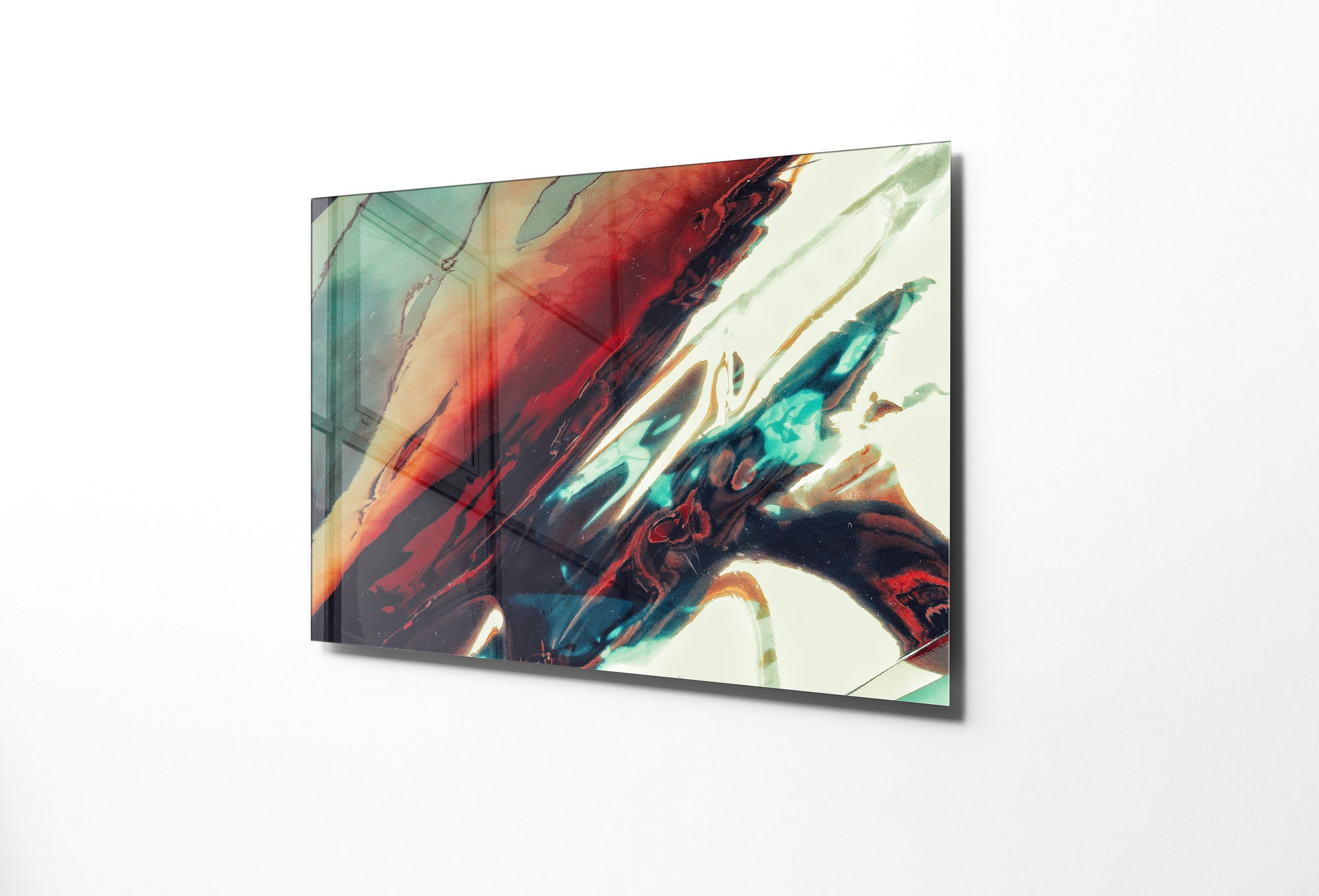 Quadro Decorativo em Vidro Temperado Multicolor 45x65cm - Arte Moderna para Transformar o Seu Espaço