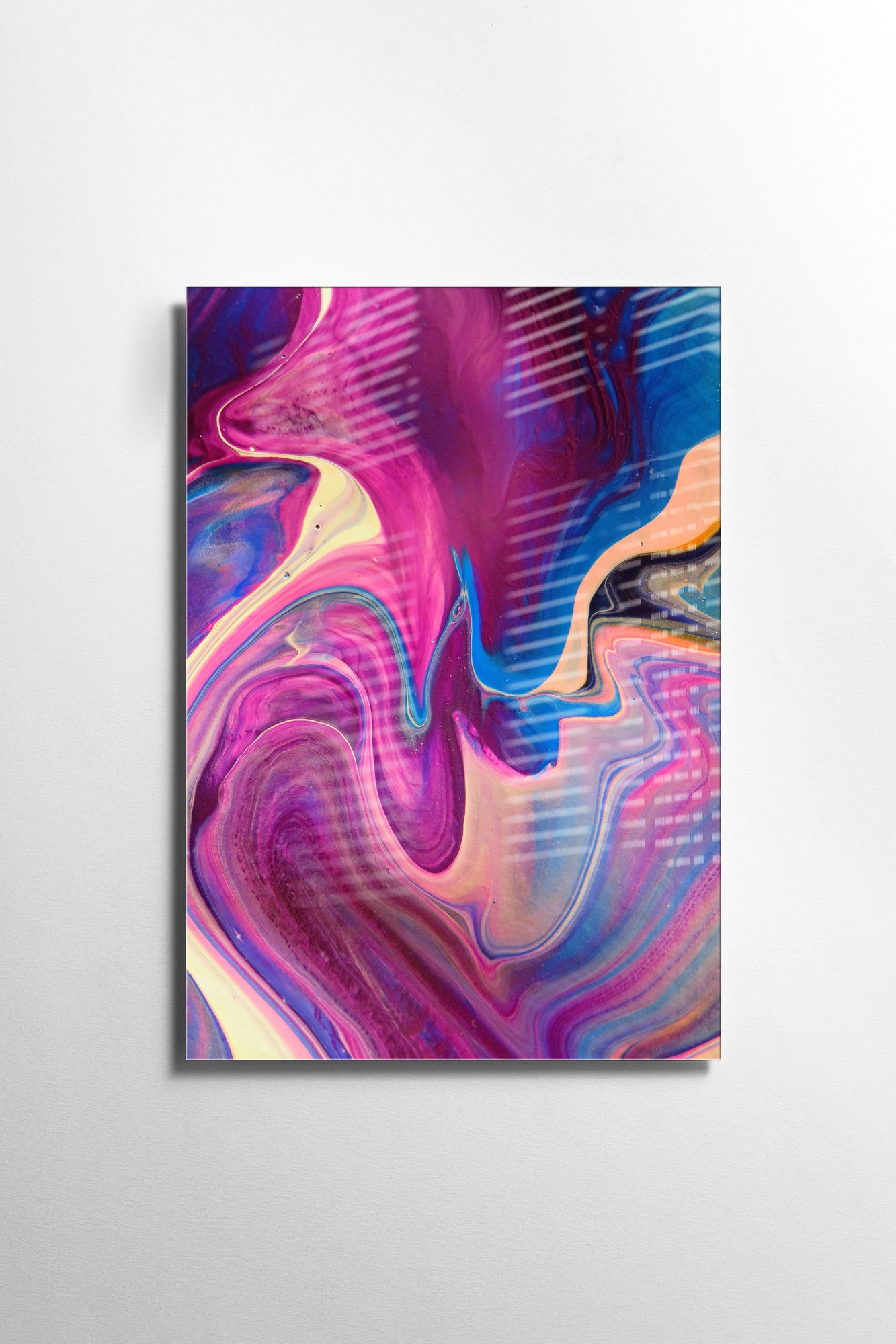 Quadro Decorativo em Vidro Temperado Multicolor 50x70cm - Arte Moderna para Transformar o Seu Espaço