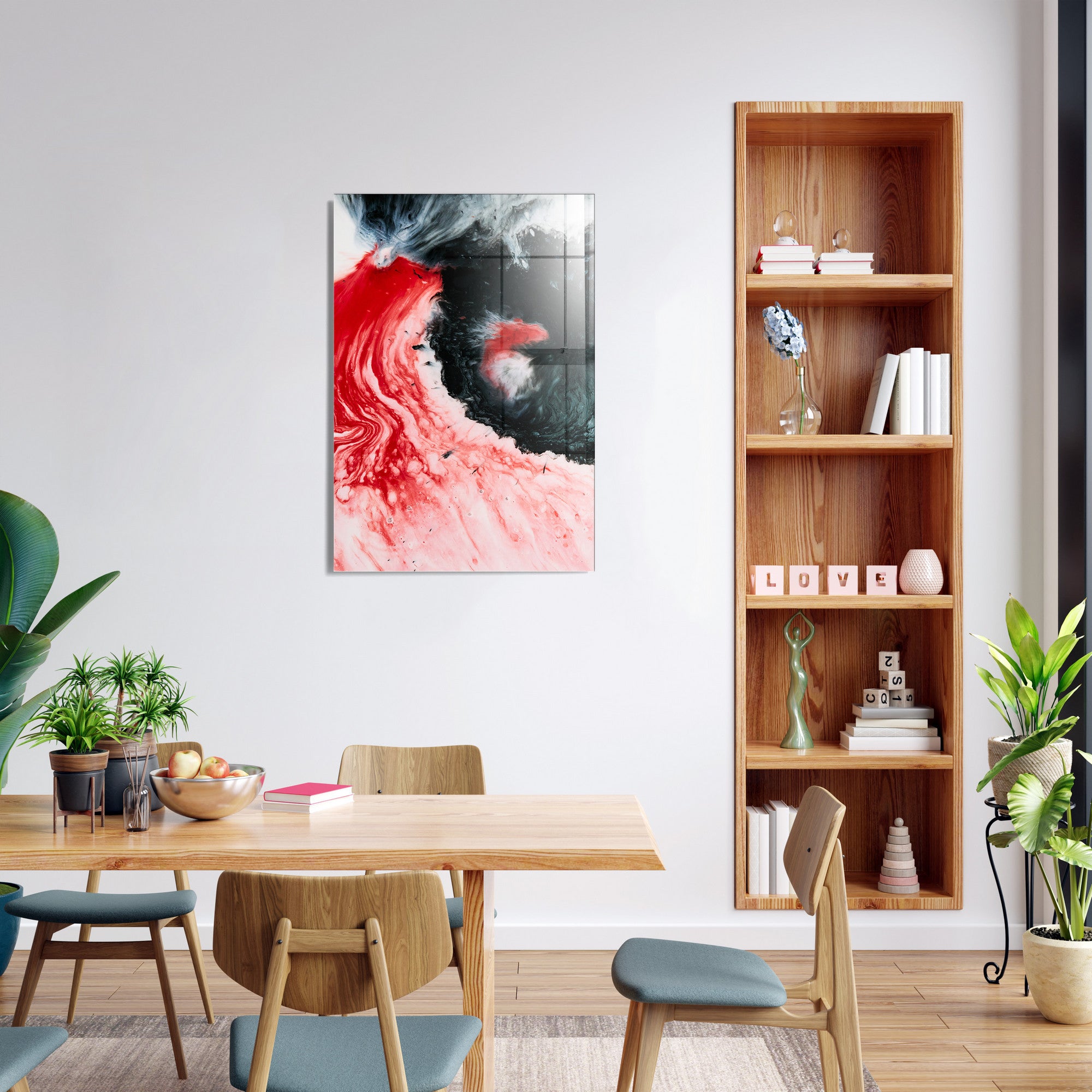 Quadro Decorativo em Vidro Temperado Multicolor 70x100cm - Arte Moderna para Transformar o Seu Espaço