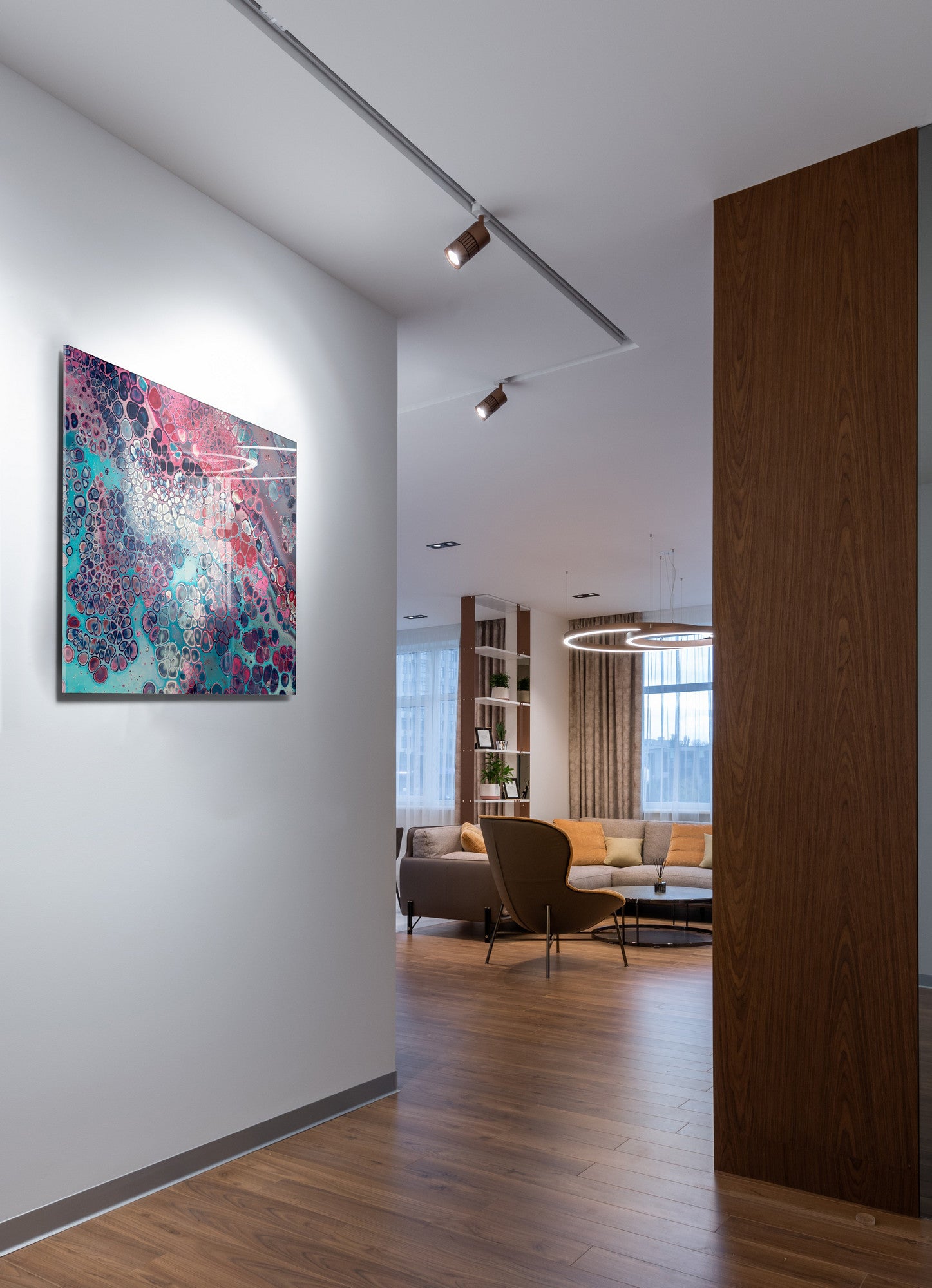 Quadro Decorativo em Vidro Temperado Multicolor 50x70cm - Arte Moderna para Transformar o Seu Espaço