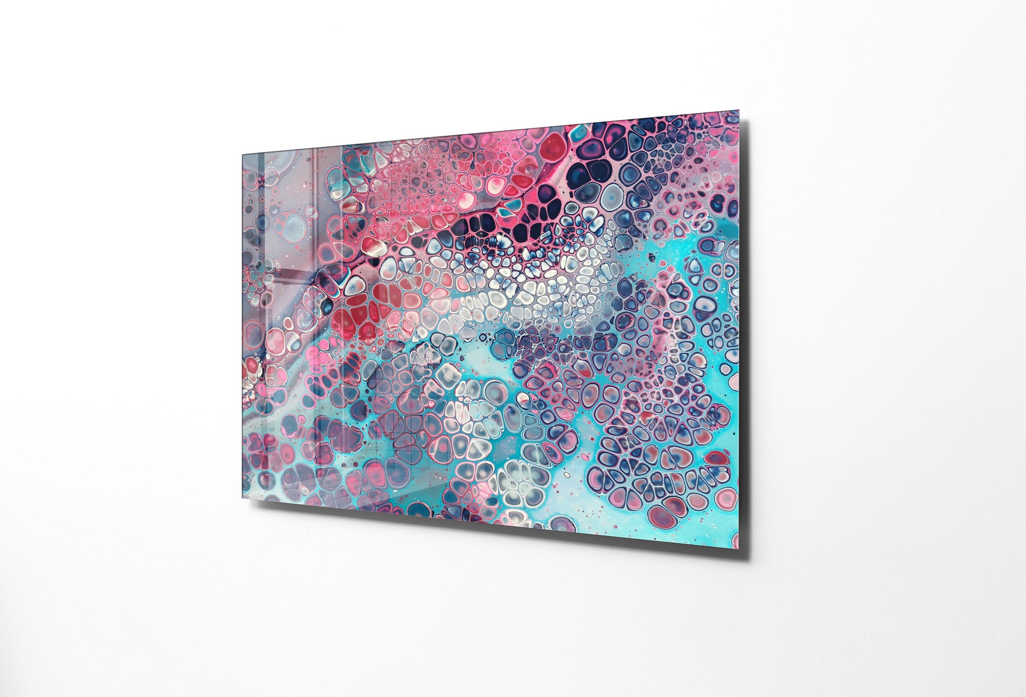 Quadro Decorativo em Vidro Temperado Multicolor 45x65cm - Arte Moderna para Transformar o Seu Espaço