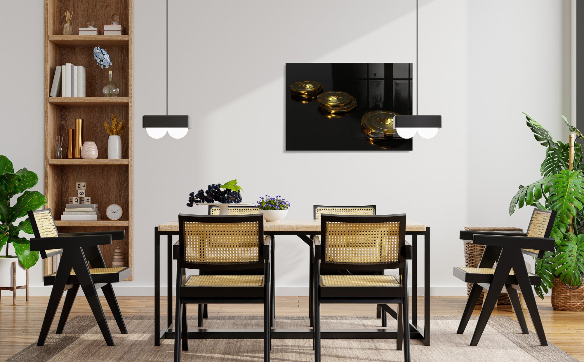 Quadro Decorativo em Vidro Temperado Multicolor 30x45cm - Arte Moderna para Decoração de Interiores