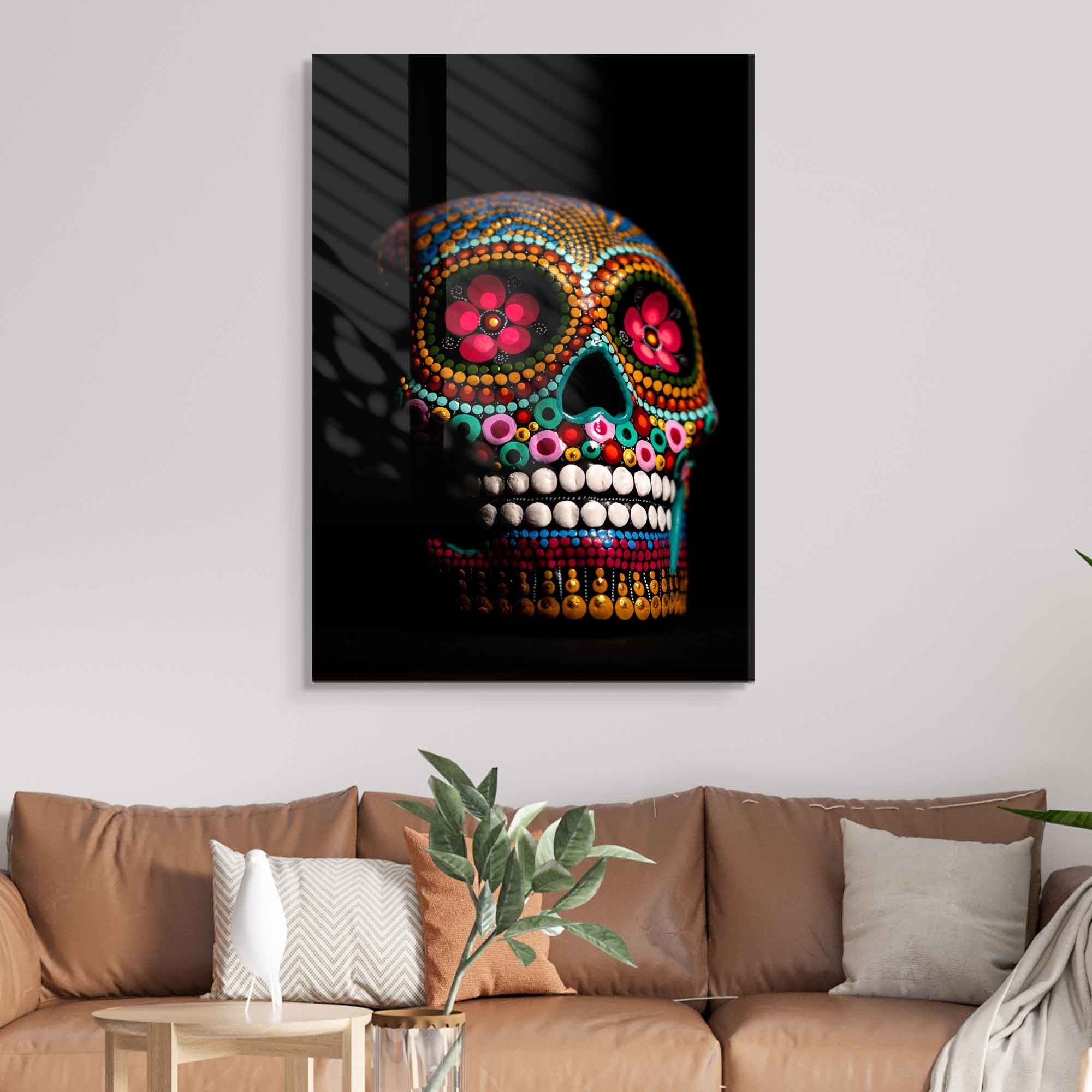 Quadro Decorativo em Vidro Temperado Multicolor 45x65cm - Arte Moderna para Transformar o Seu Espaço