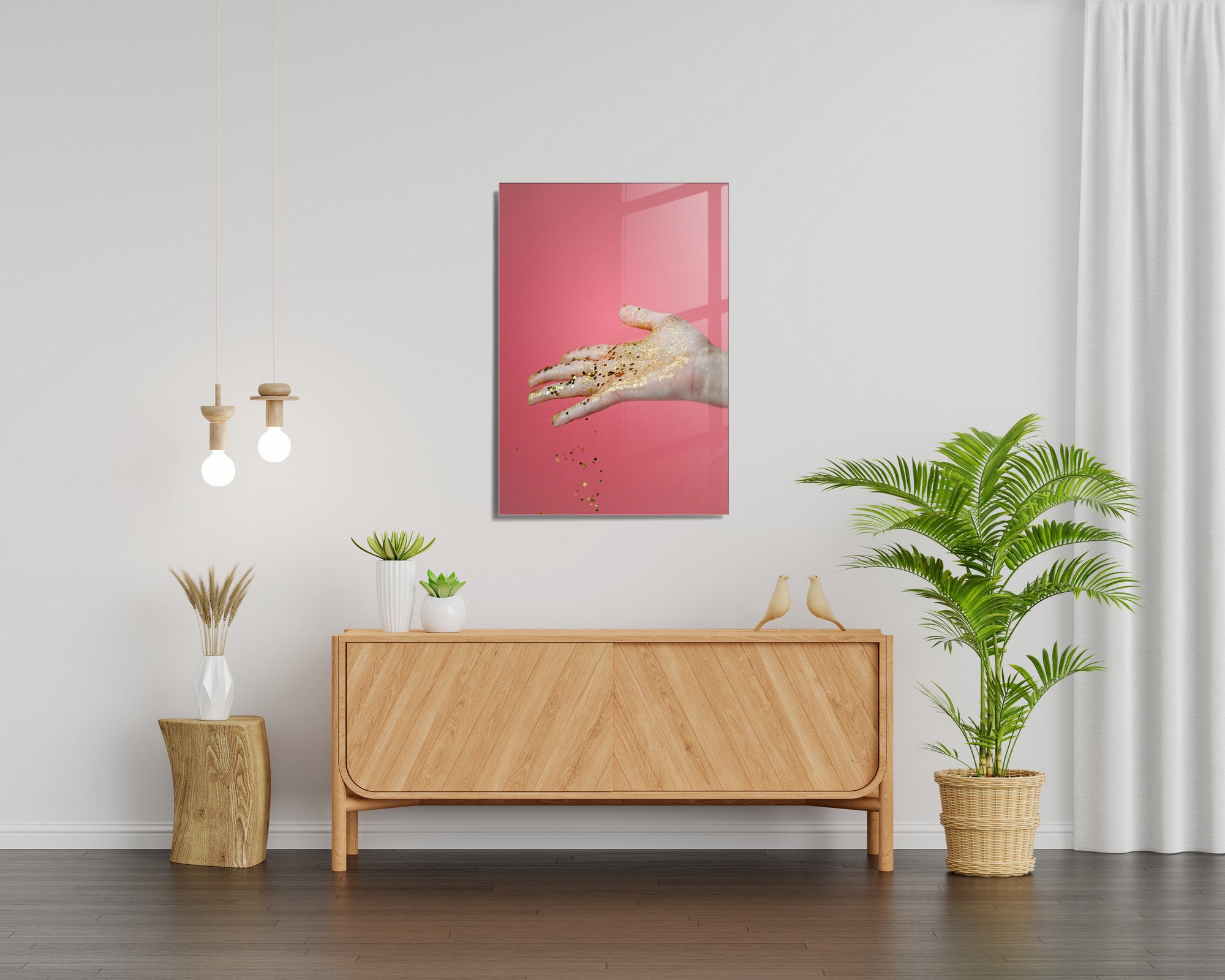 Quadro Decorativo em Vidro Temperado Multicolor 45x65cm - Arte Moderna para Transformar o Seu Espaço