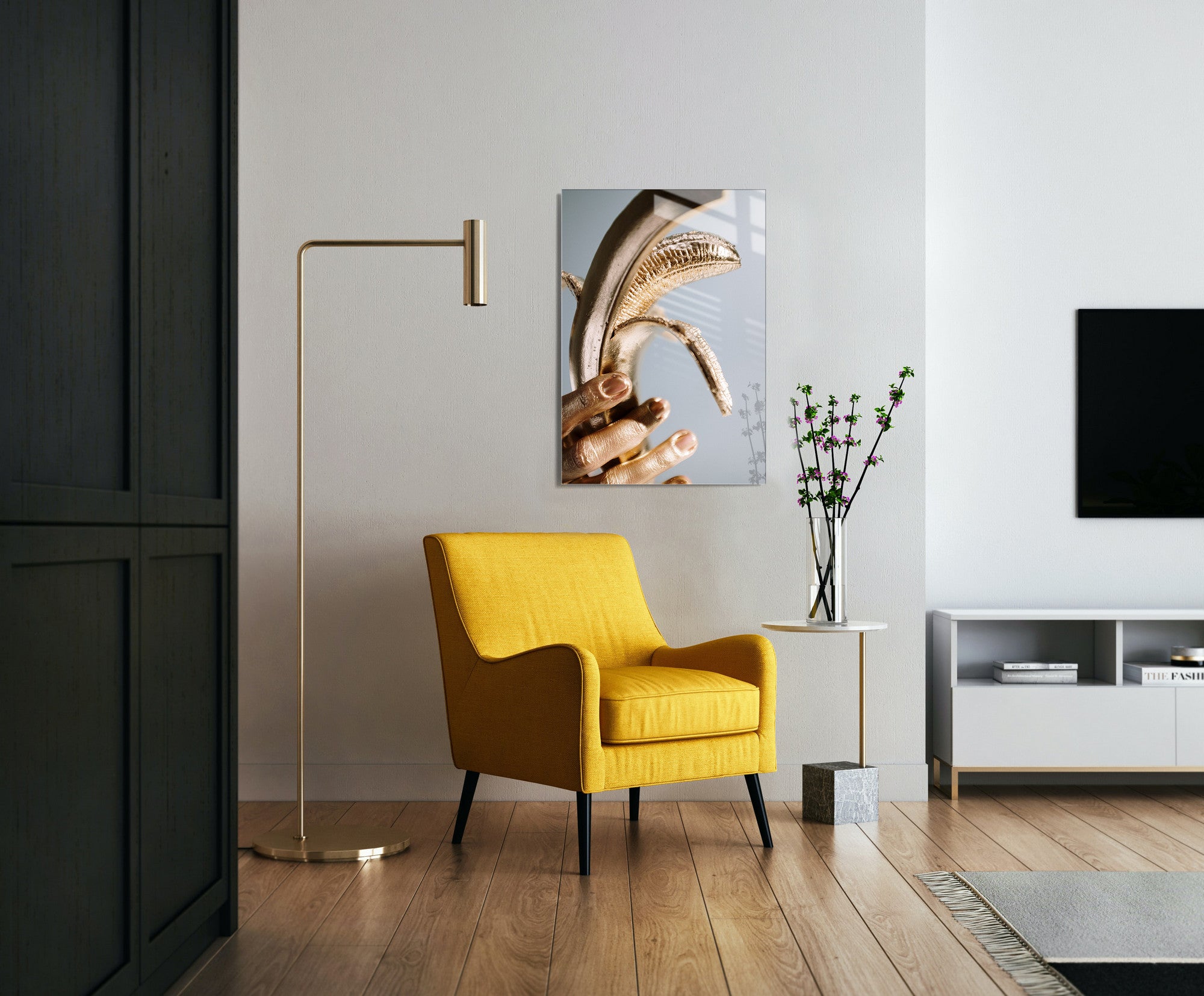 Quadro Decorativo em Vidro Temperado Multicolor 50x70cm - Arte Moderna para Transformar o Seu Espaço