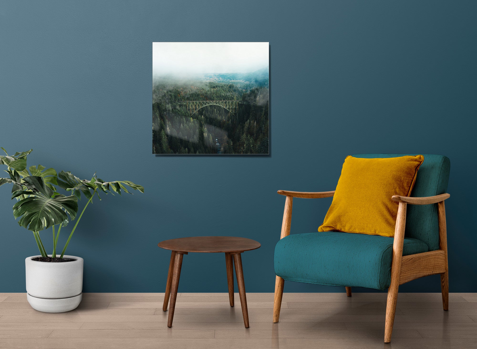 Quadro Decorativo em Vidro Temperado Multicolor 60x60cm - Arte Moderna para Transformar o Seu Espaço