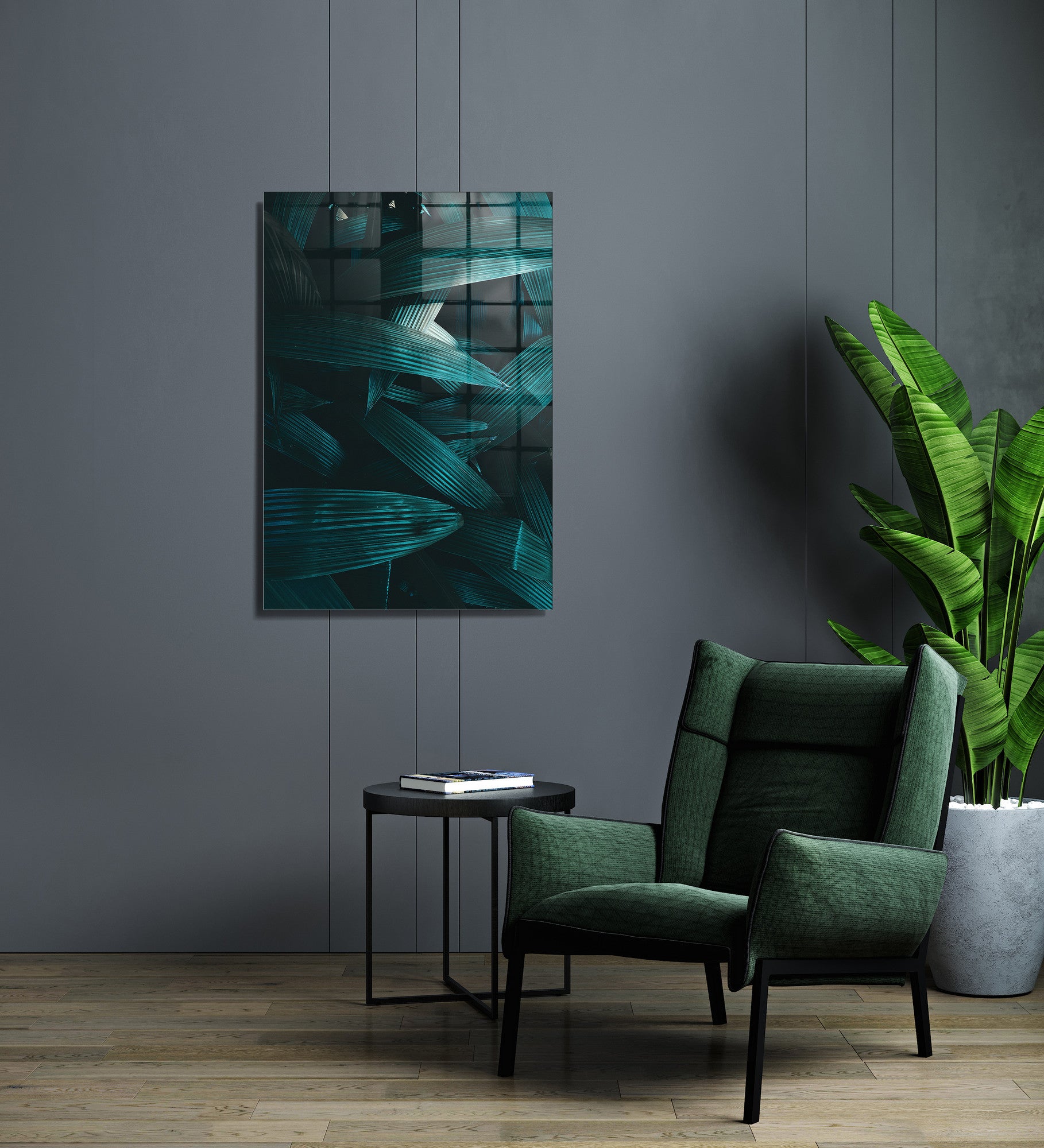 Quadro Decorativo em Vidro Temperado Multicolor 30x45cm - Arte Moderna para Decoração de Interiores