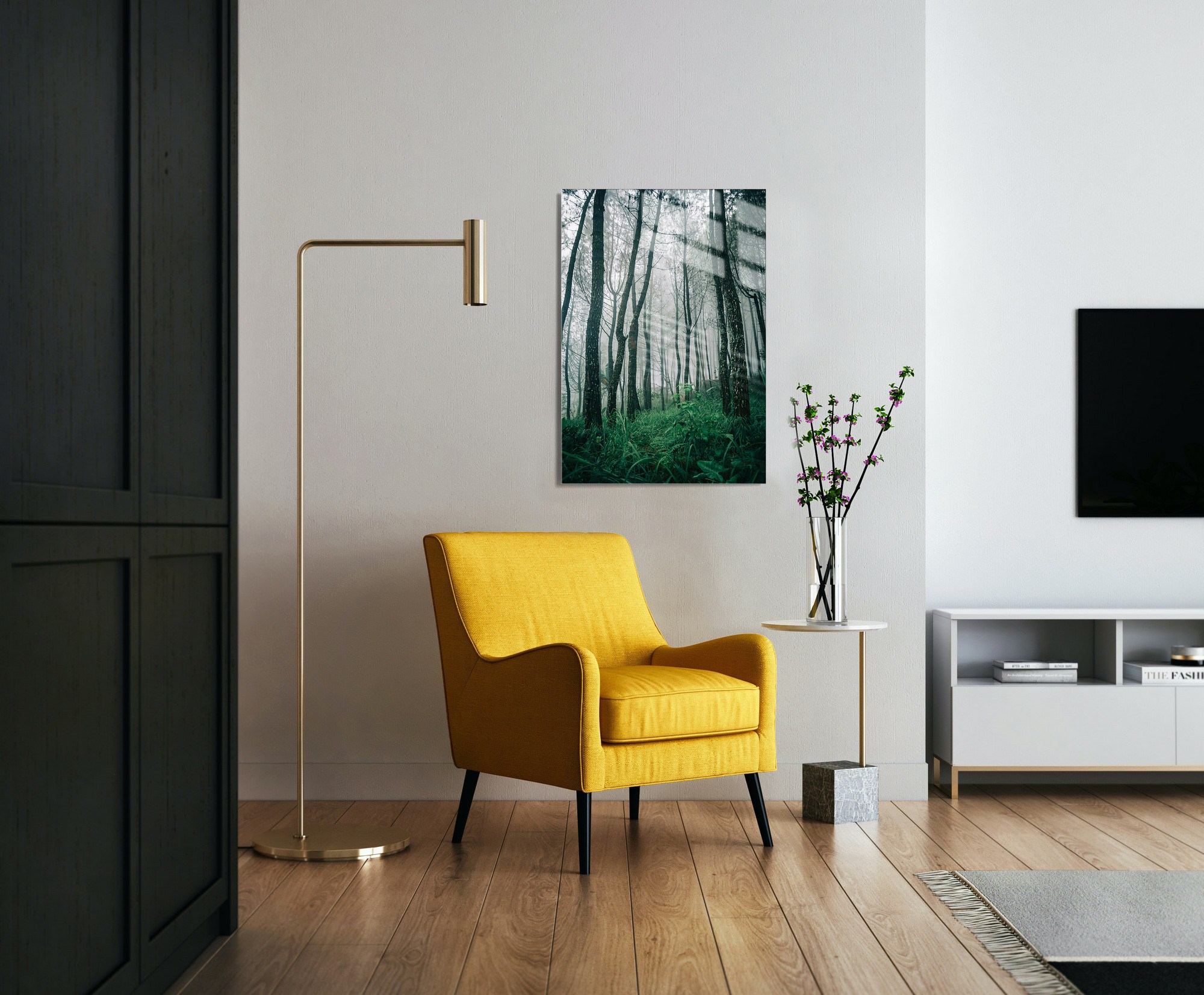 Quadro Decorativo em Vidro Temperado Multicolor 70x100cm - Arte Moderna para Transformar o Seu Espaço