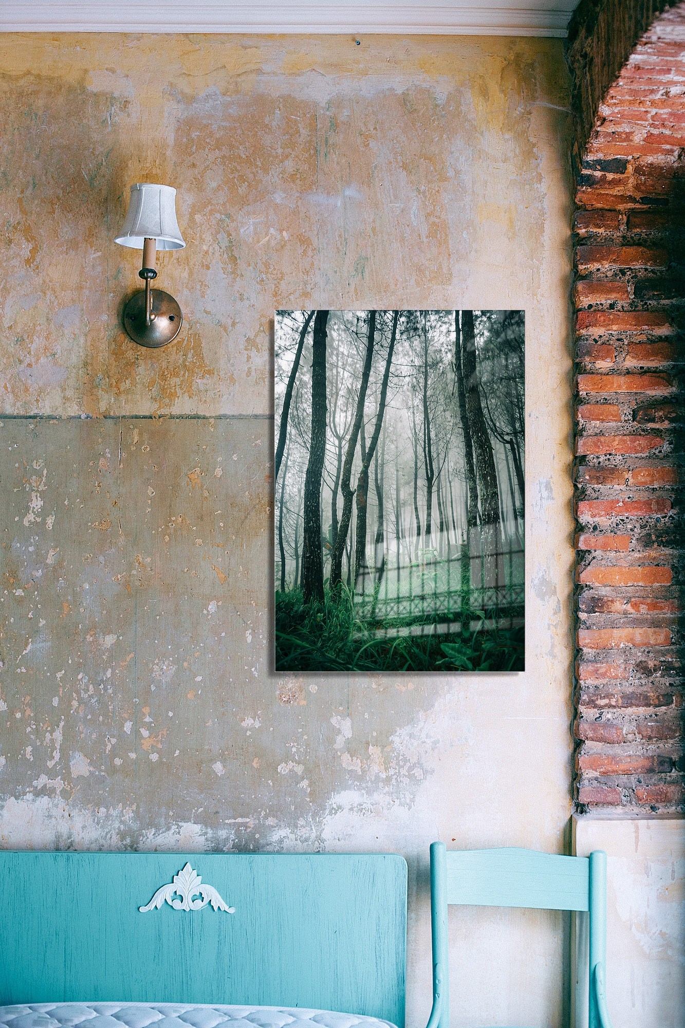 Quadro Decorativo em Vidro Temperado Multicolor 30x45cm - Arte Moderna para Decoração de Interiores