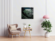 Pintura Decorativa em Vidro Temperado Multicolor 40x40cm - Arte Moderna para Decoração de Interiores