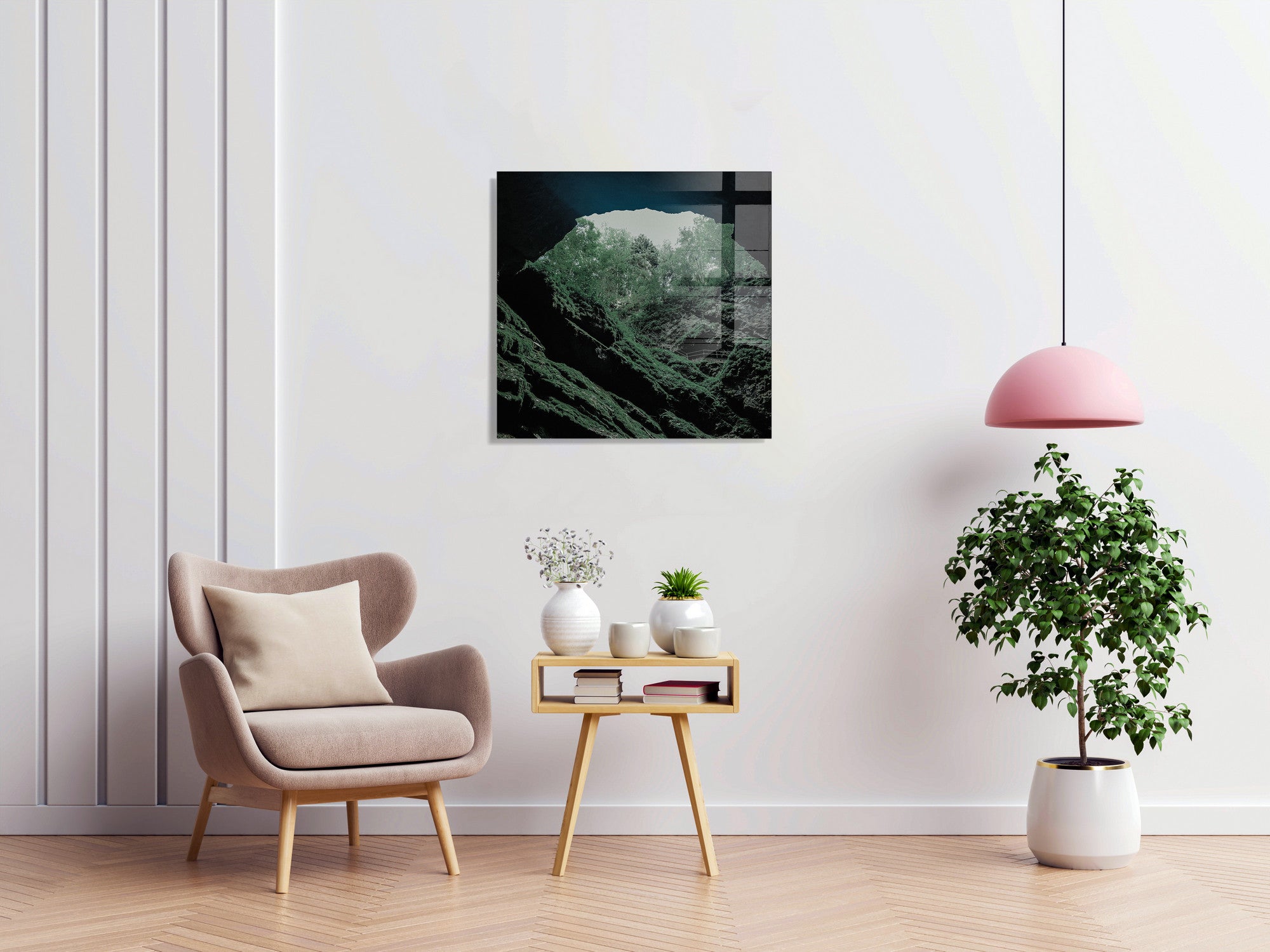 Quadro Decorativo em Vidro Temperado Multicolor 60x60cm - Arte Moderna para Transformar o Seu Espaço