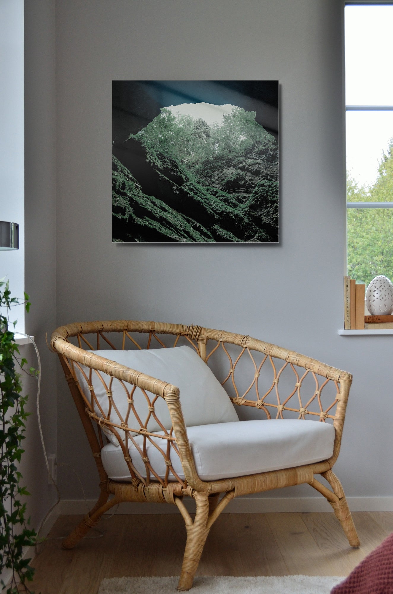 Quadro Decorativo em Vidro Temperado Multicolor 60x60cm - Arte Moderna para Transformar o Seu Espaço