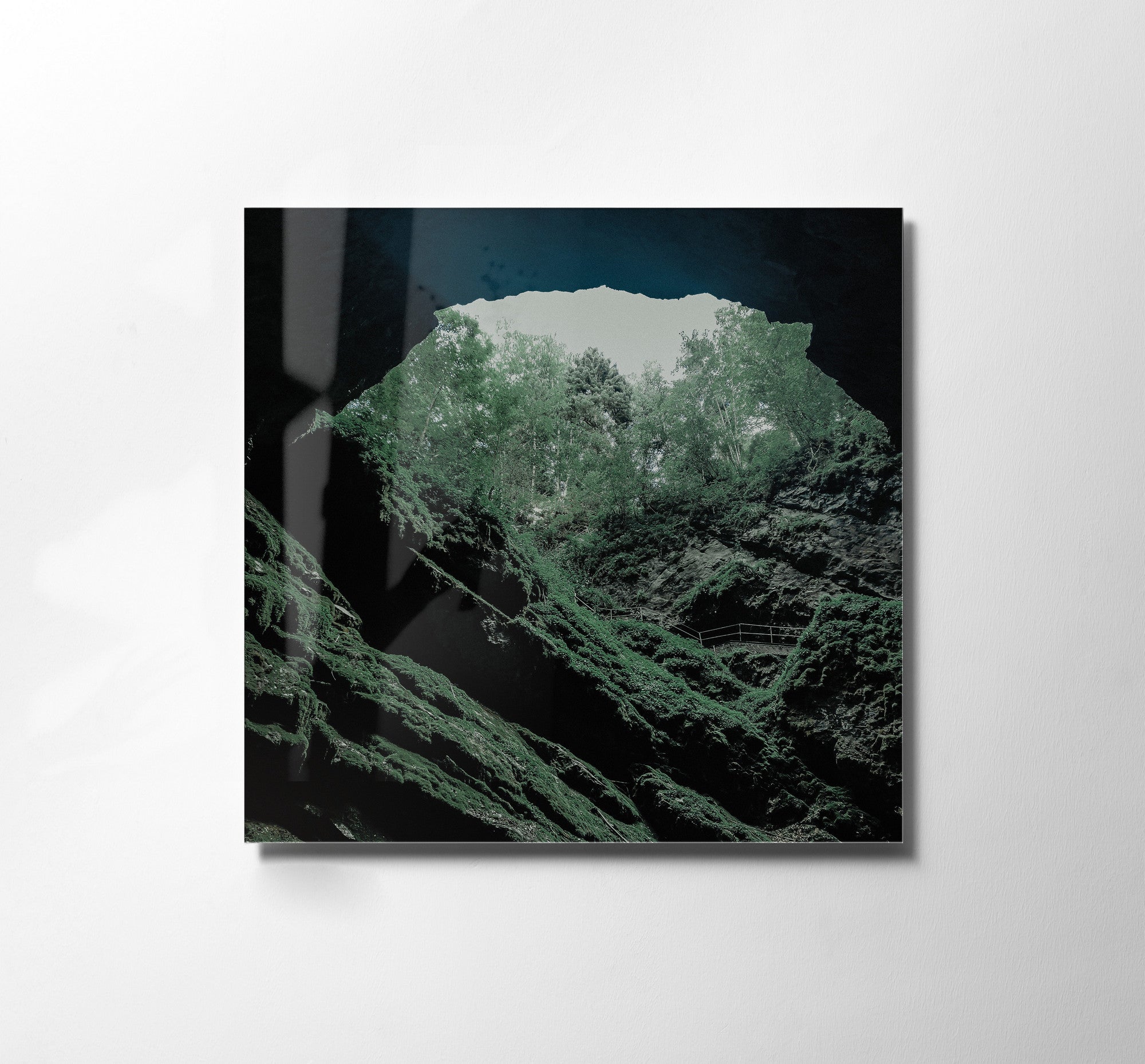 Quadro Decorativo em Vidro Temperado Multicolor 60x60cm - Arte Moderna para Transformar o Seu Espaço