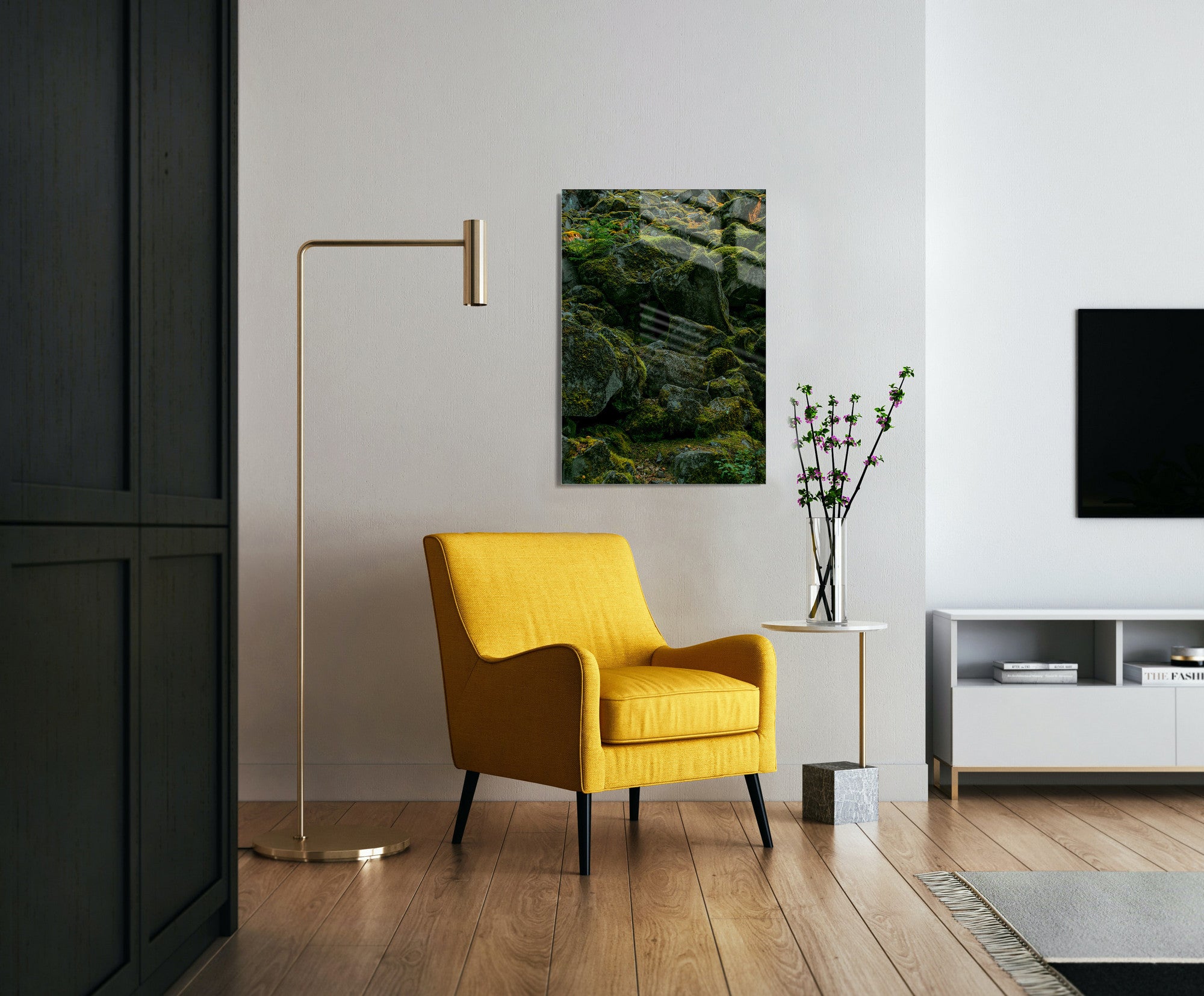 Quadro Decorativo em Vidro Temperado Multicolor 50x70cm - Arte Moderna para Transformar o Seu Espaço