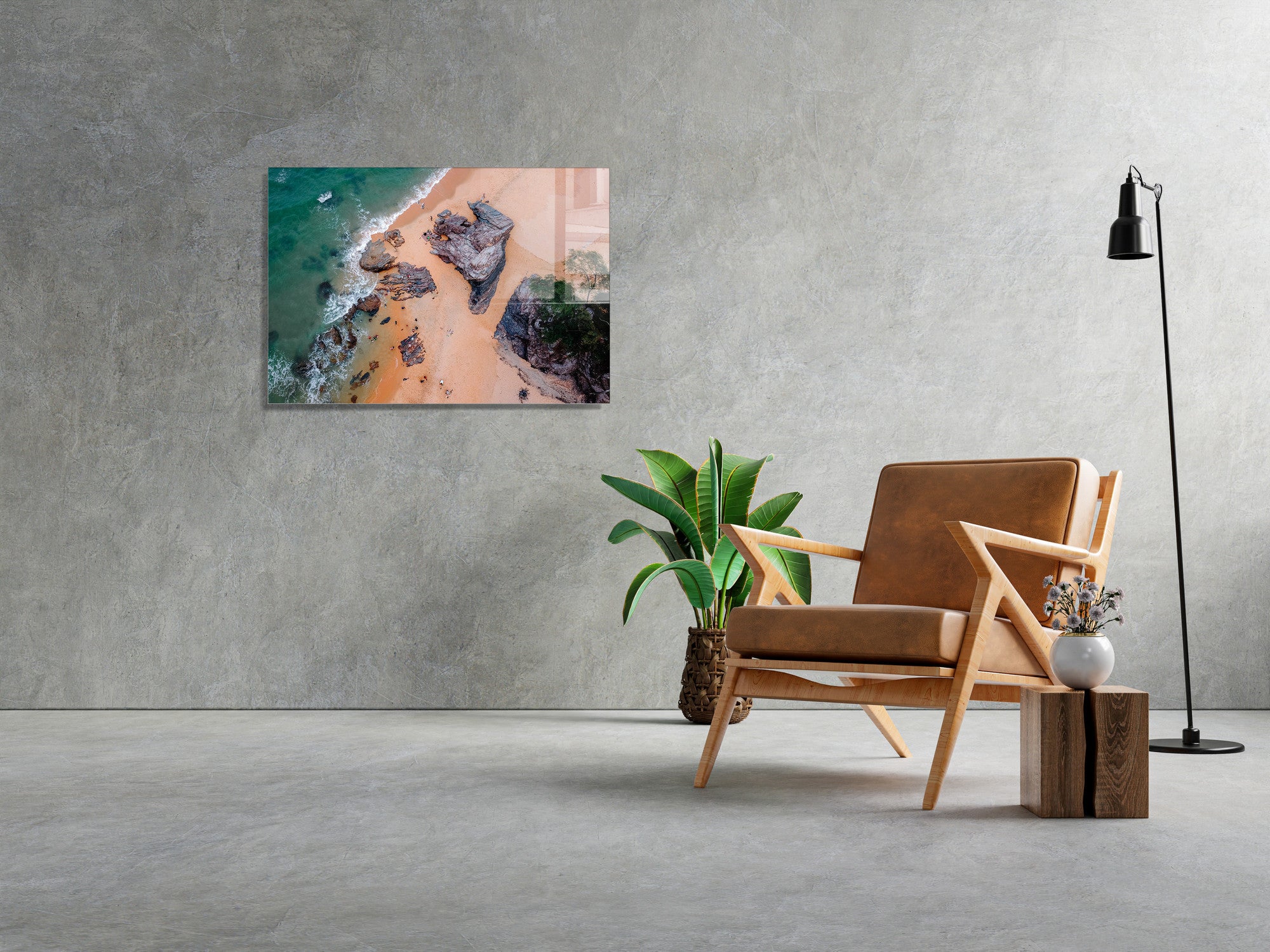 Quadro Decorativo em Vidro Temperado Multicolor 30x45cm - Arte Moderna para Decoração de Interiores