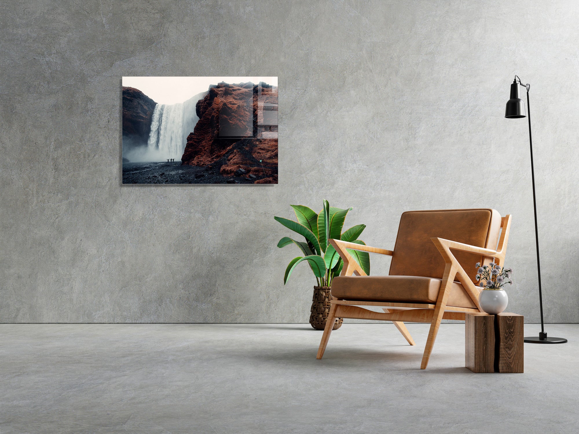 Quadro Decorativo em Vidro Temperado Multicolor 30x45cm - Arte Moderna para Decoração de Interiores